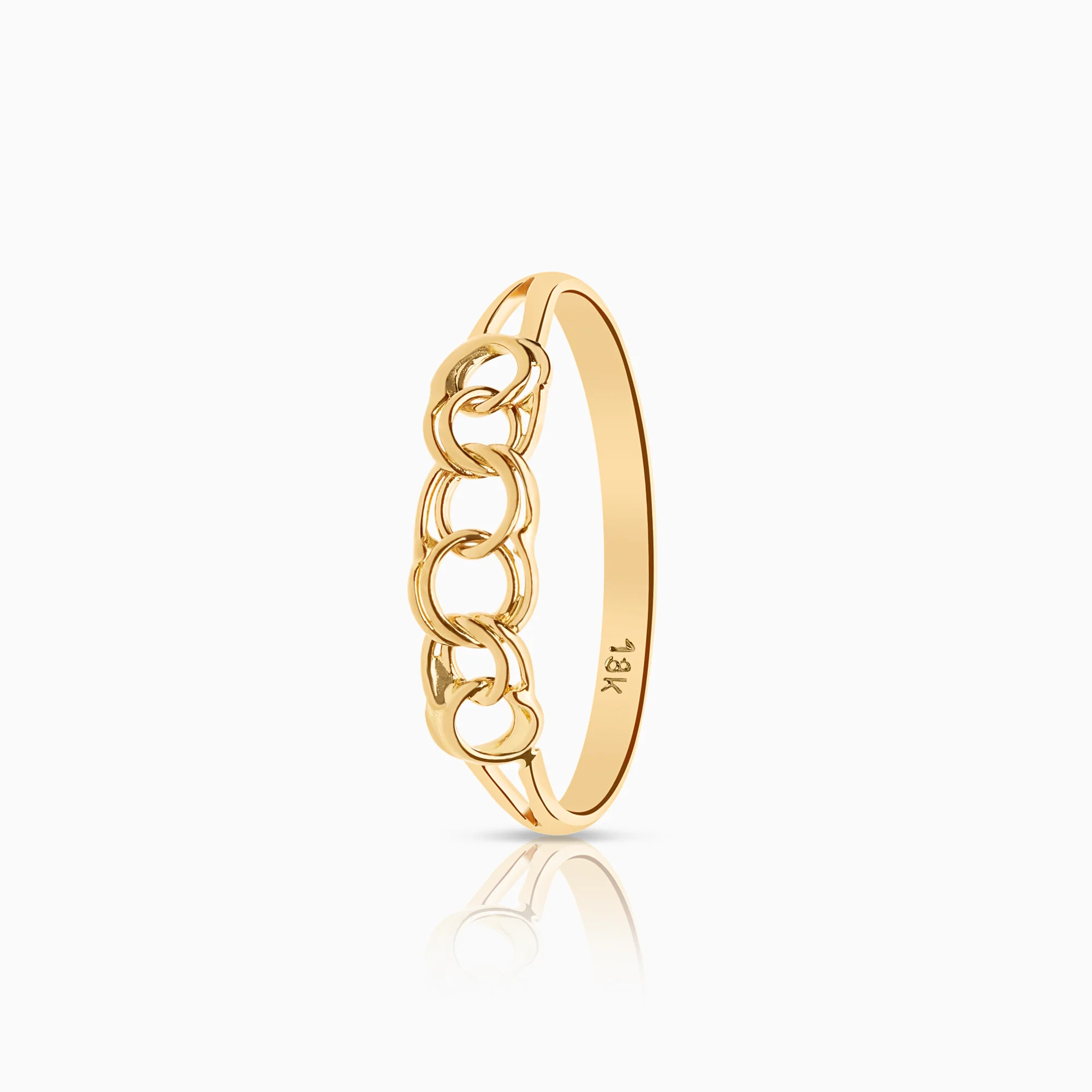 Bismarck ring 1.11g 18K gold