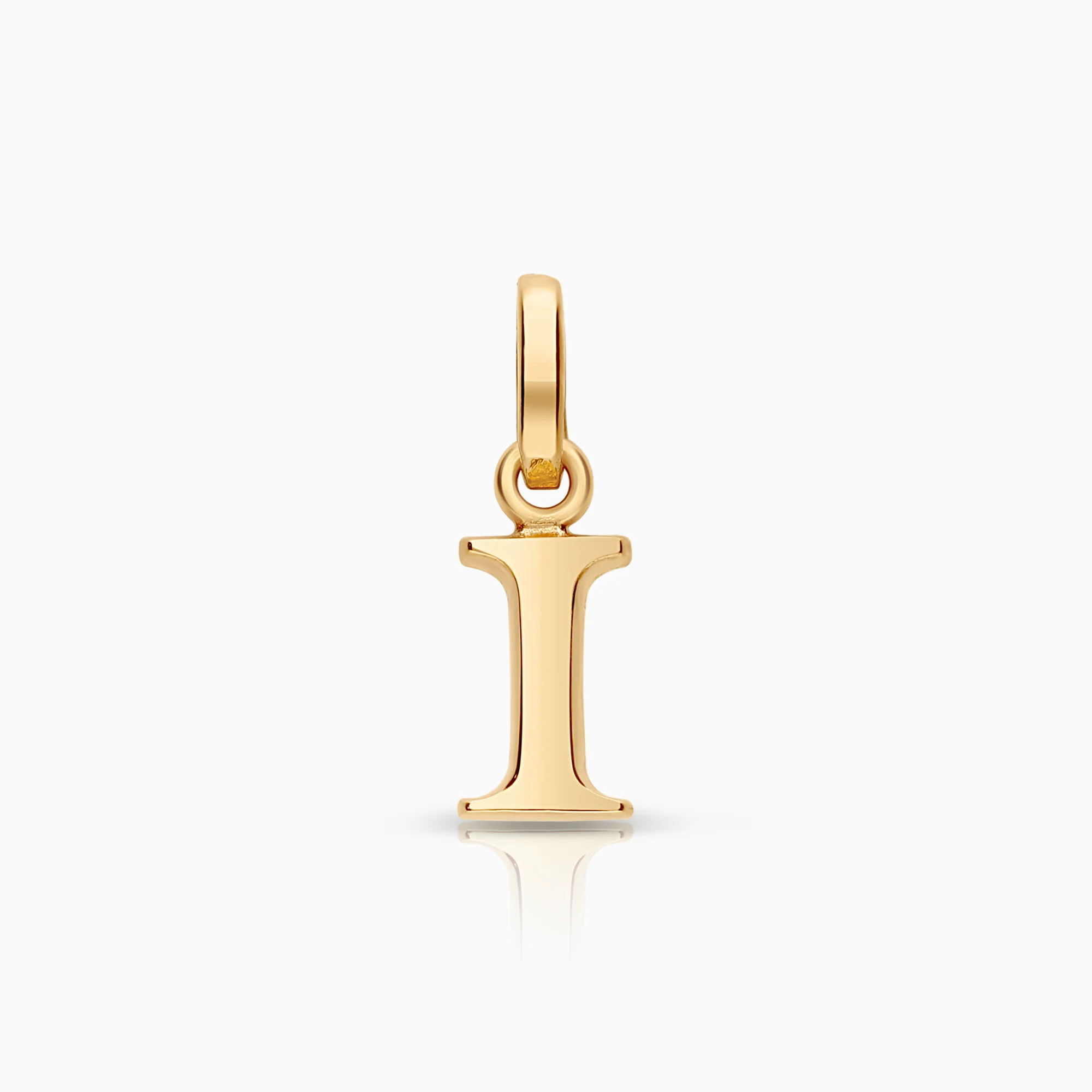 Pendant letter I 0.48g 18K gold.