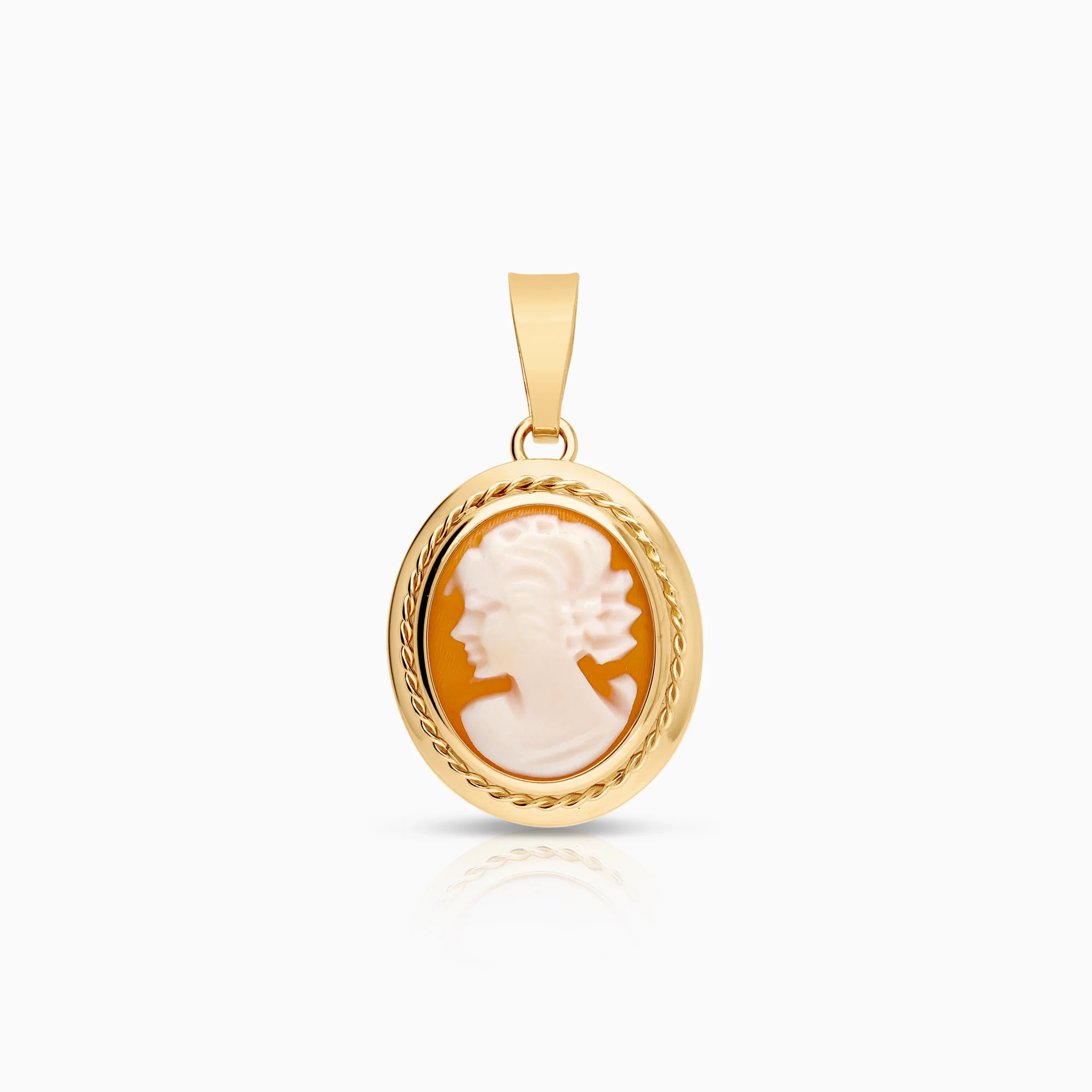 Cameo Pendant 1.26g 18K Gold