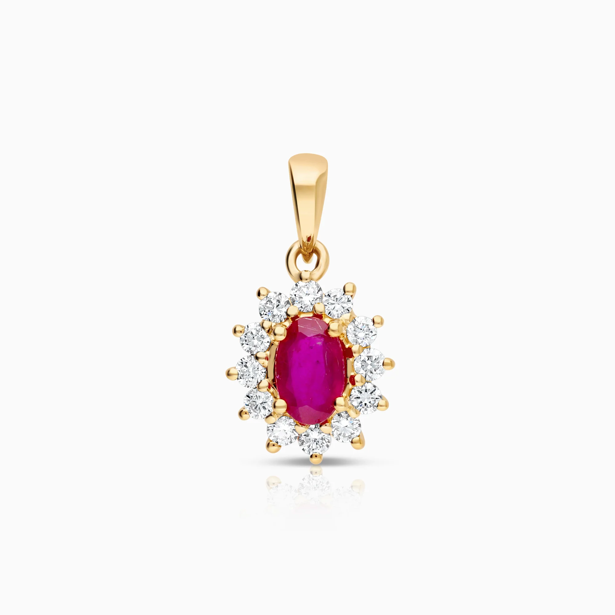 Carmosé pendant ruby 1.31g 18K gold