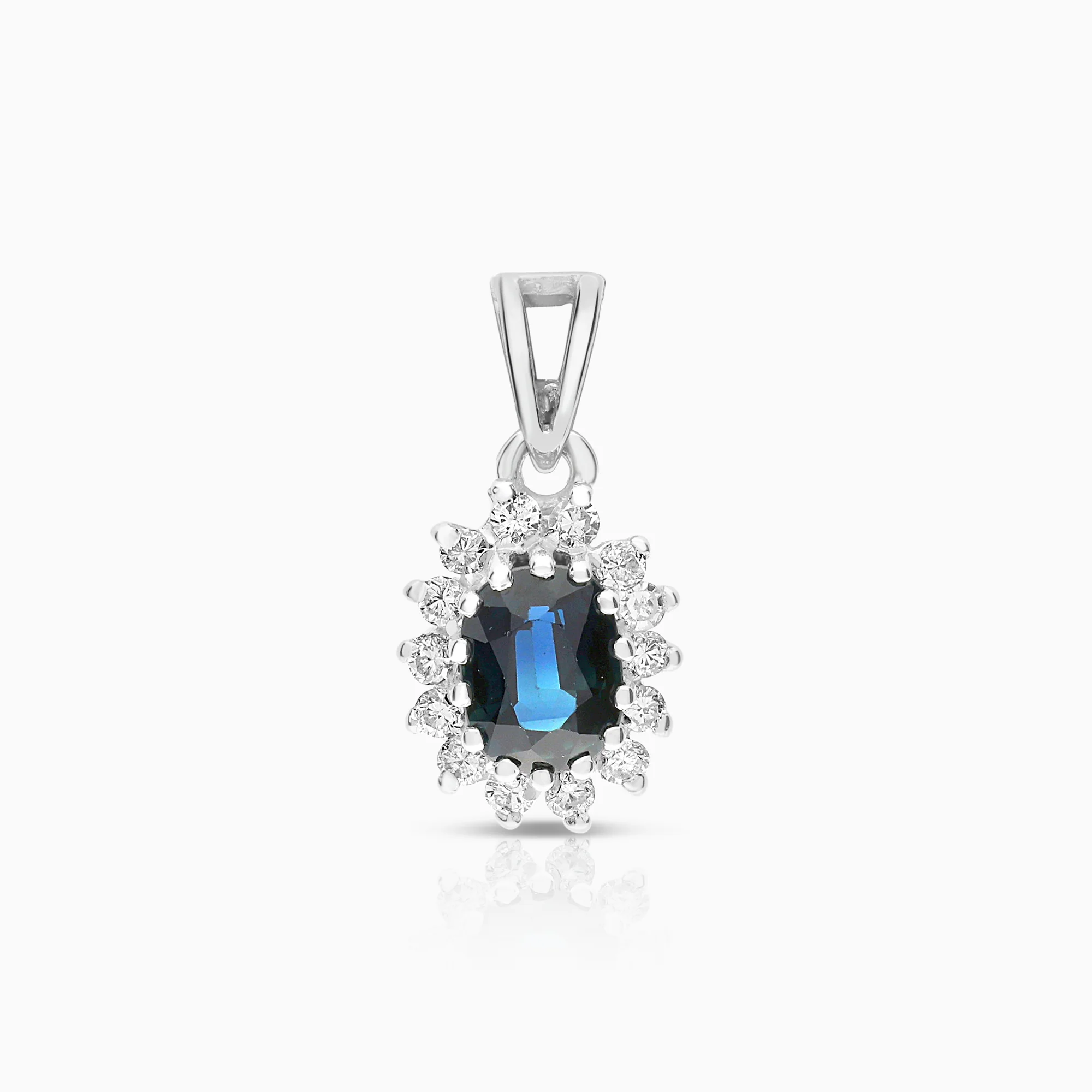 Carmosé pendant sapphire 1.27g 18K white gold