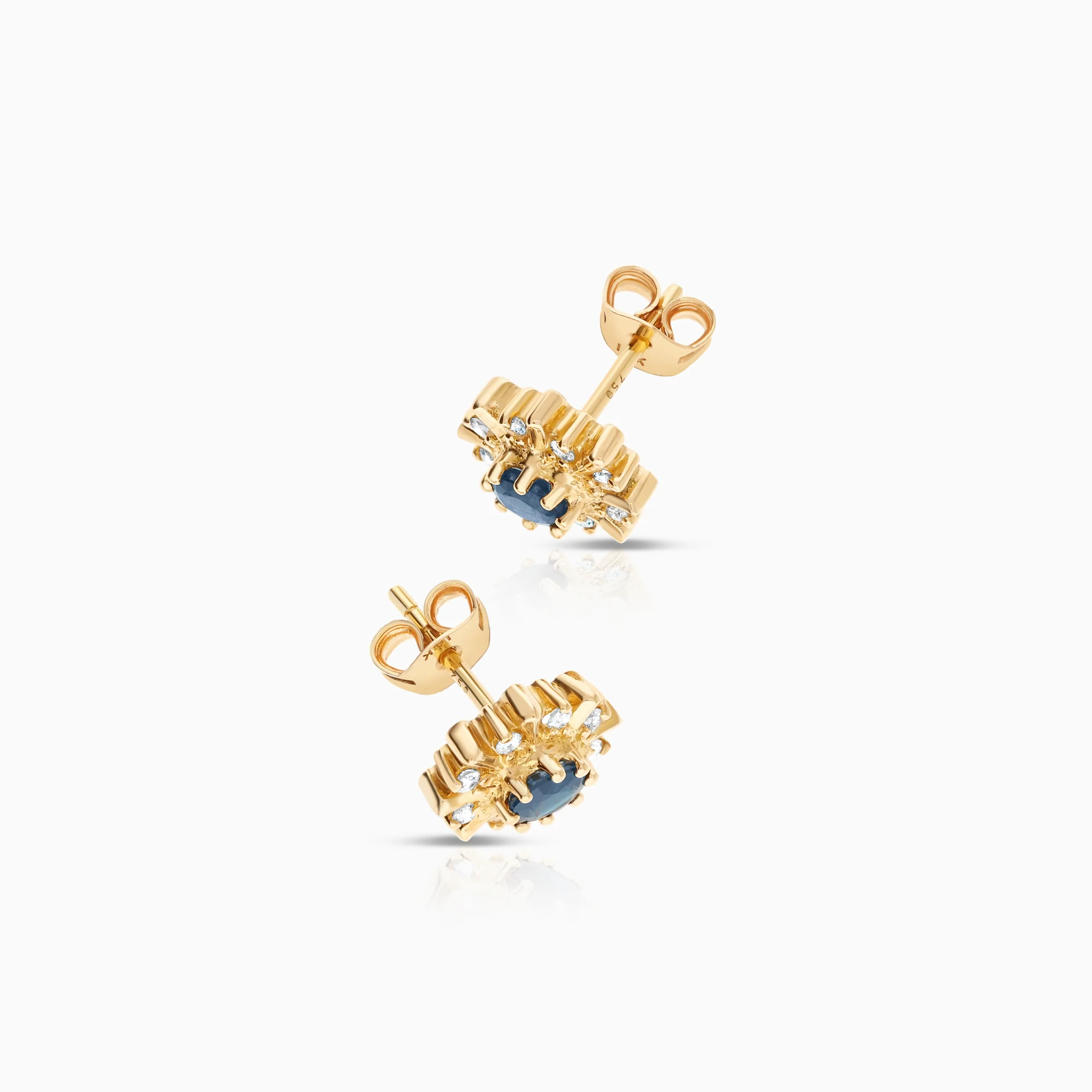 Carmosé earrings sapphires 2.60g 18K gold - Image 2
