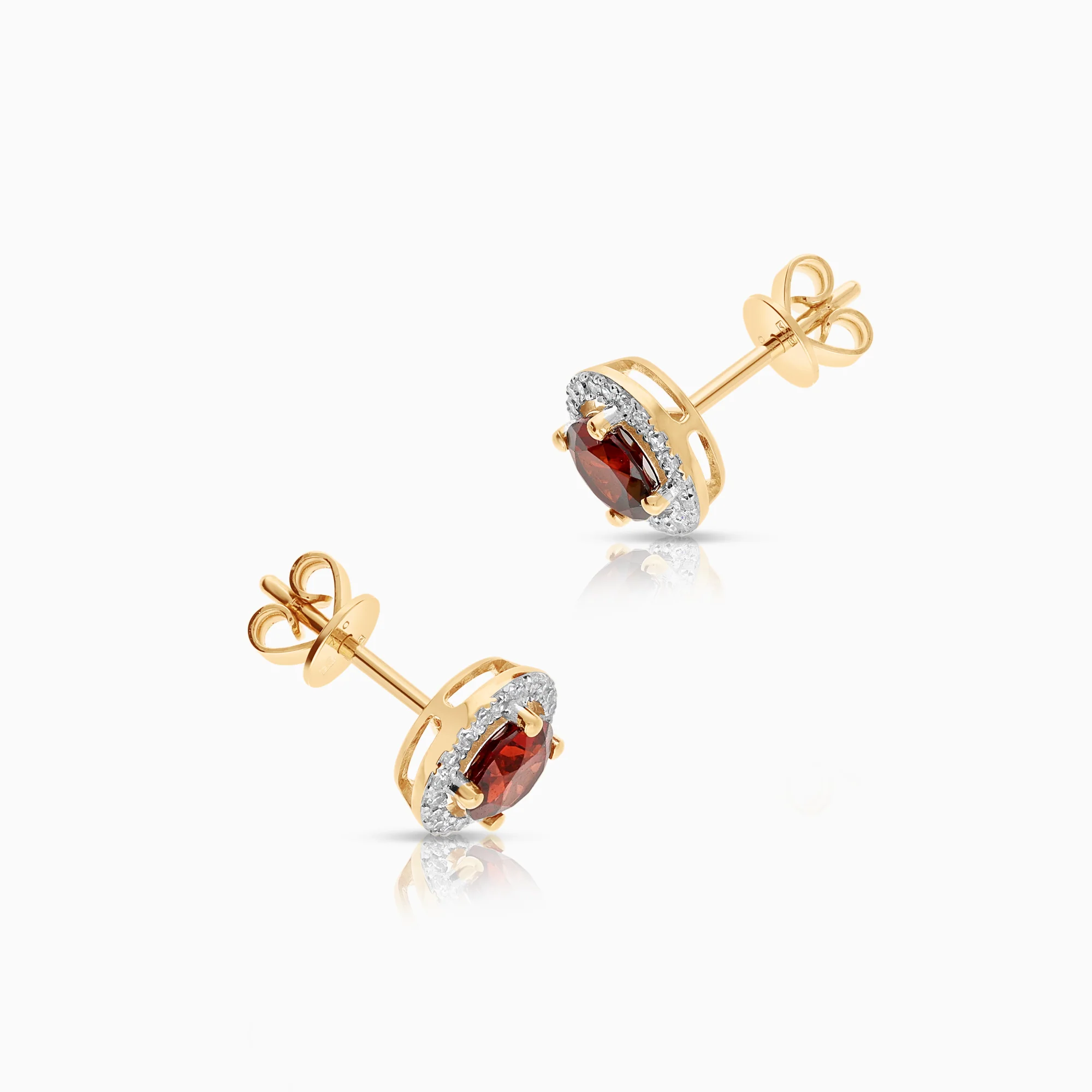 Carmosé earrings garnets 2.03g 18K gold - Image 2