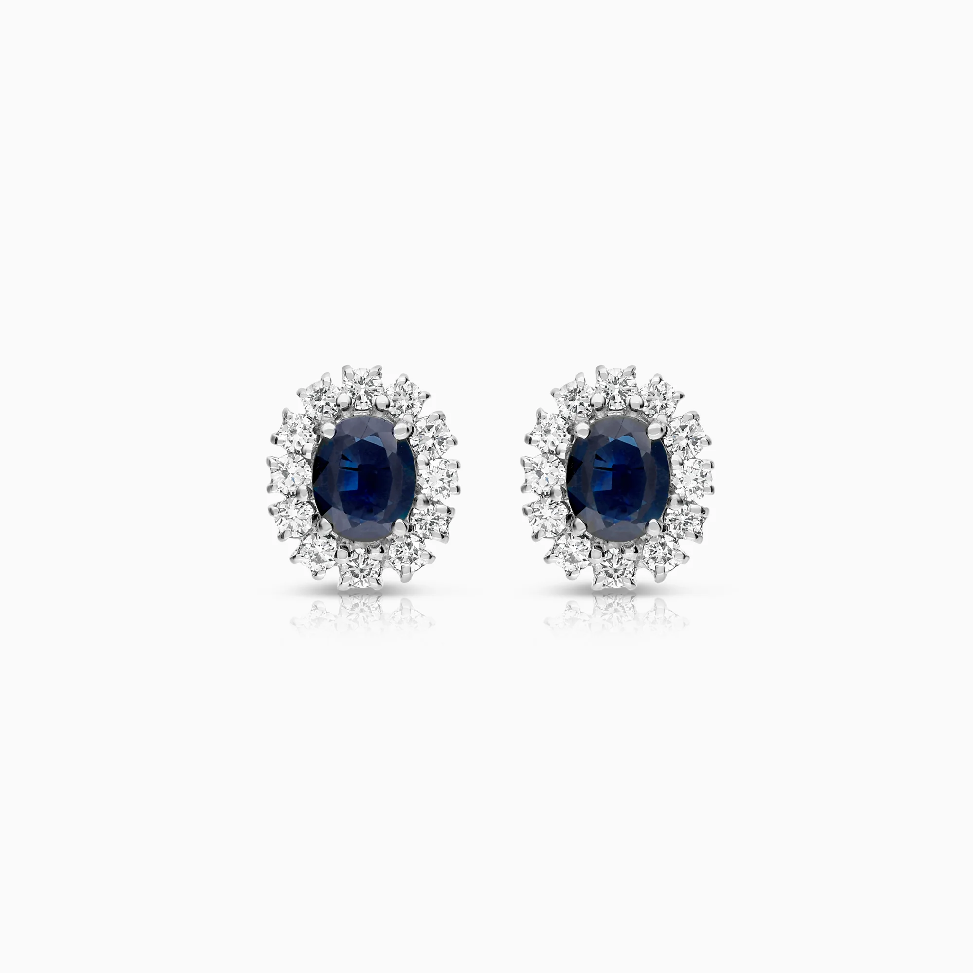 Carmosé earrings sapphires 2.12g 18K white gold