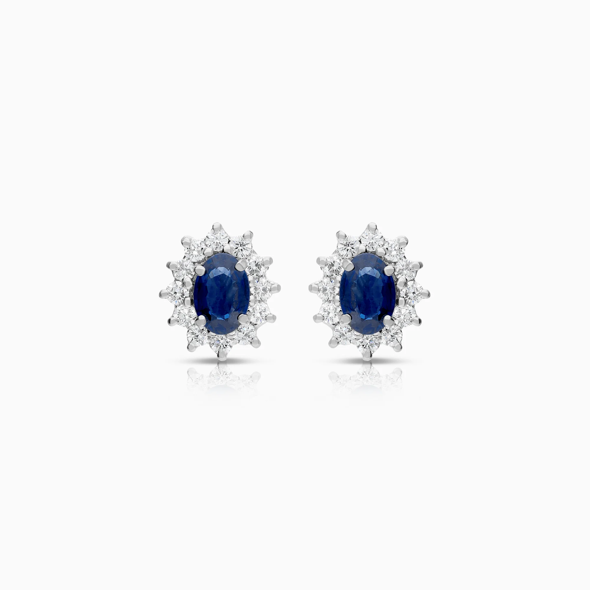 Carmosé earrings sapphires 2.64g 18K white gold