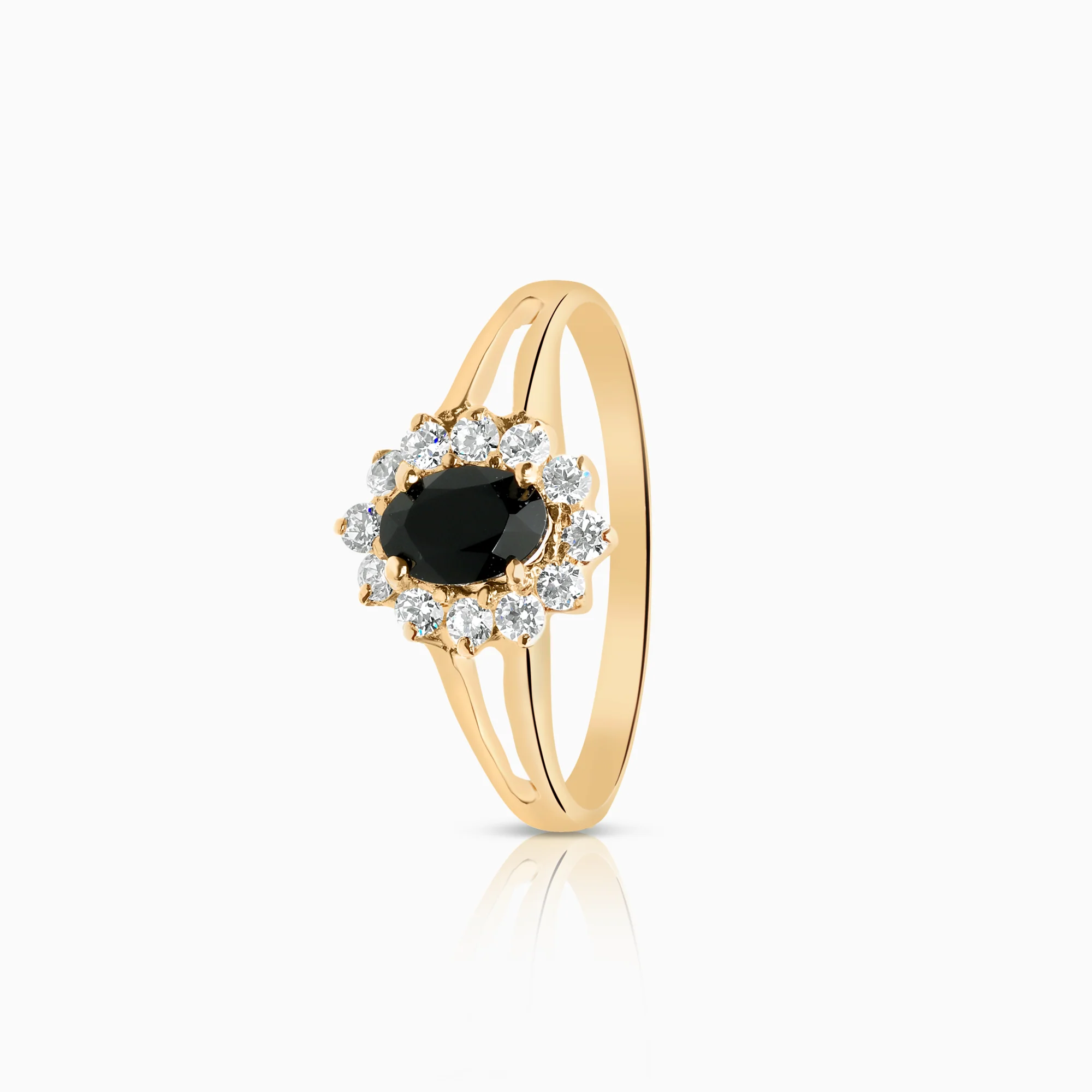 Carmosé ring cubic zirconia 2.17g 14K gold