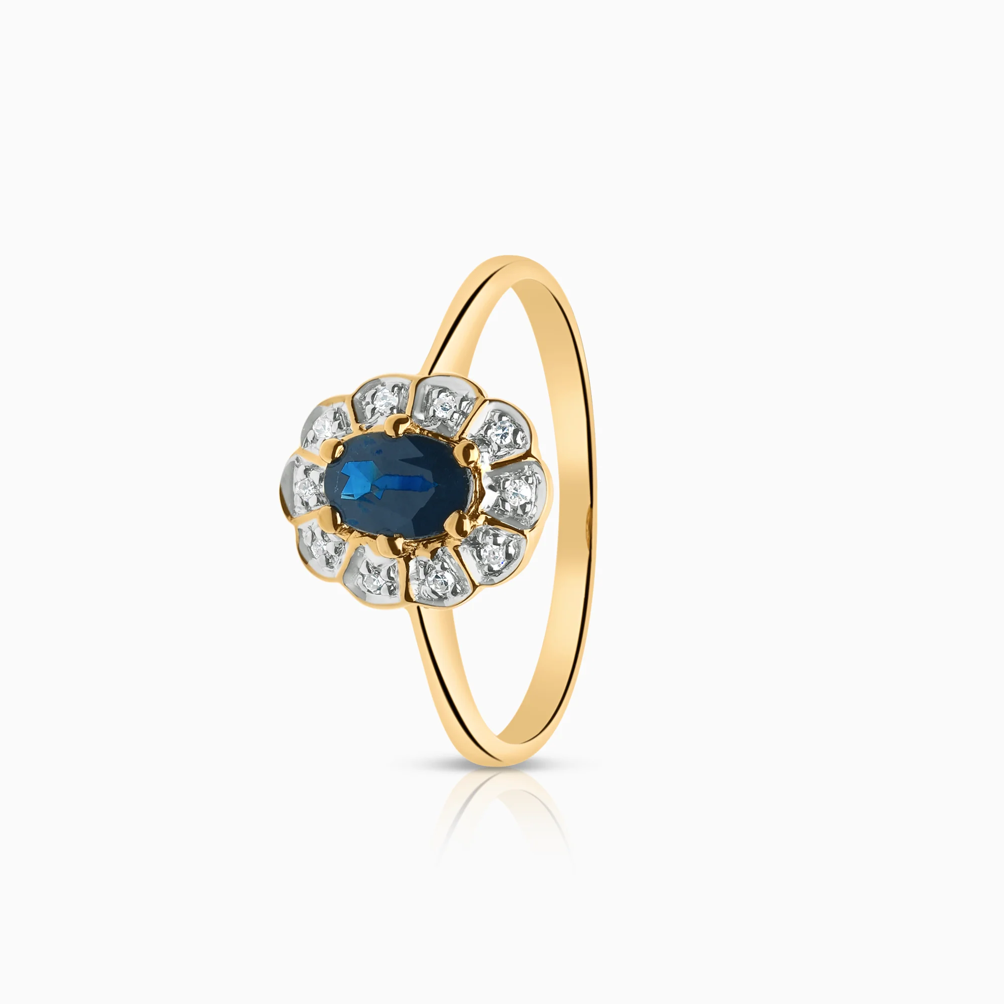 Carmosé ring sapphire 0.05ct 2.35g 18K gold