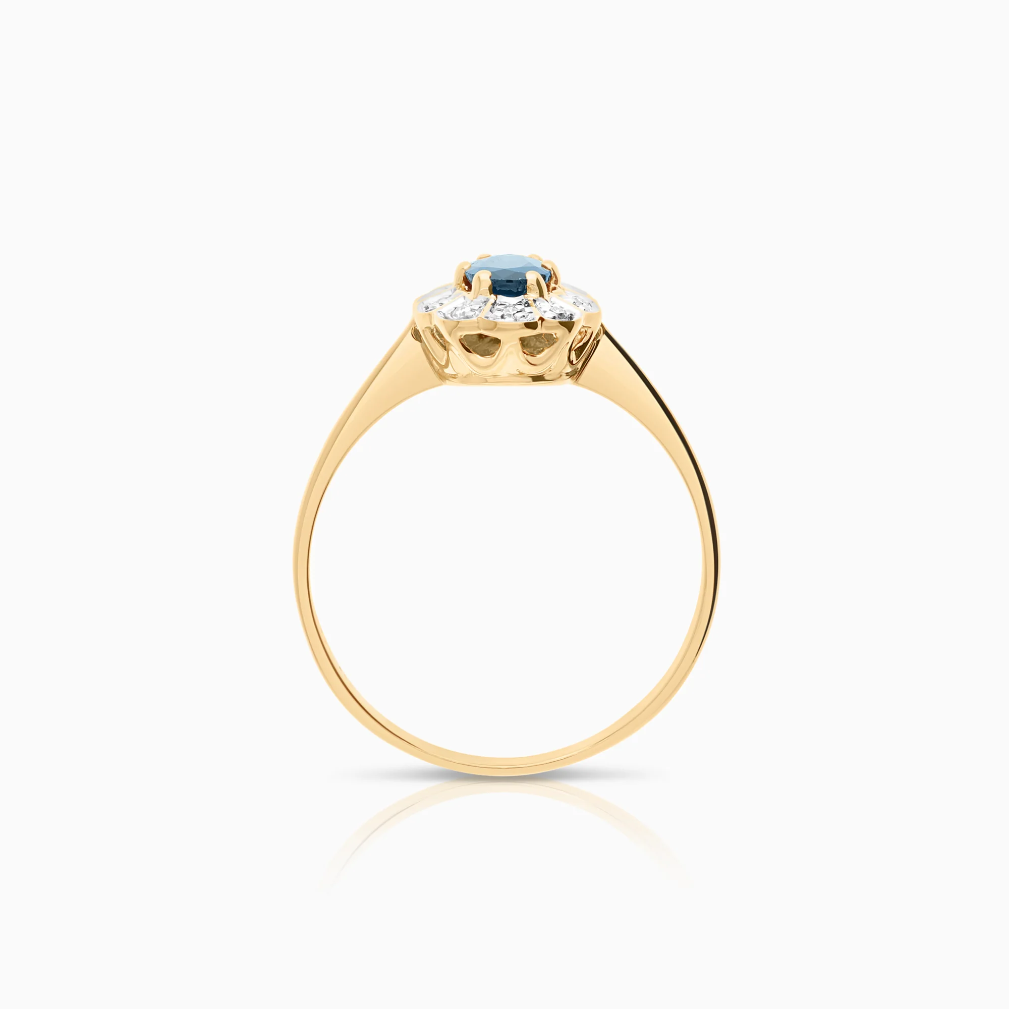 Carmosé ring sapphire 0.05ct 18K gold - Image 2