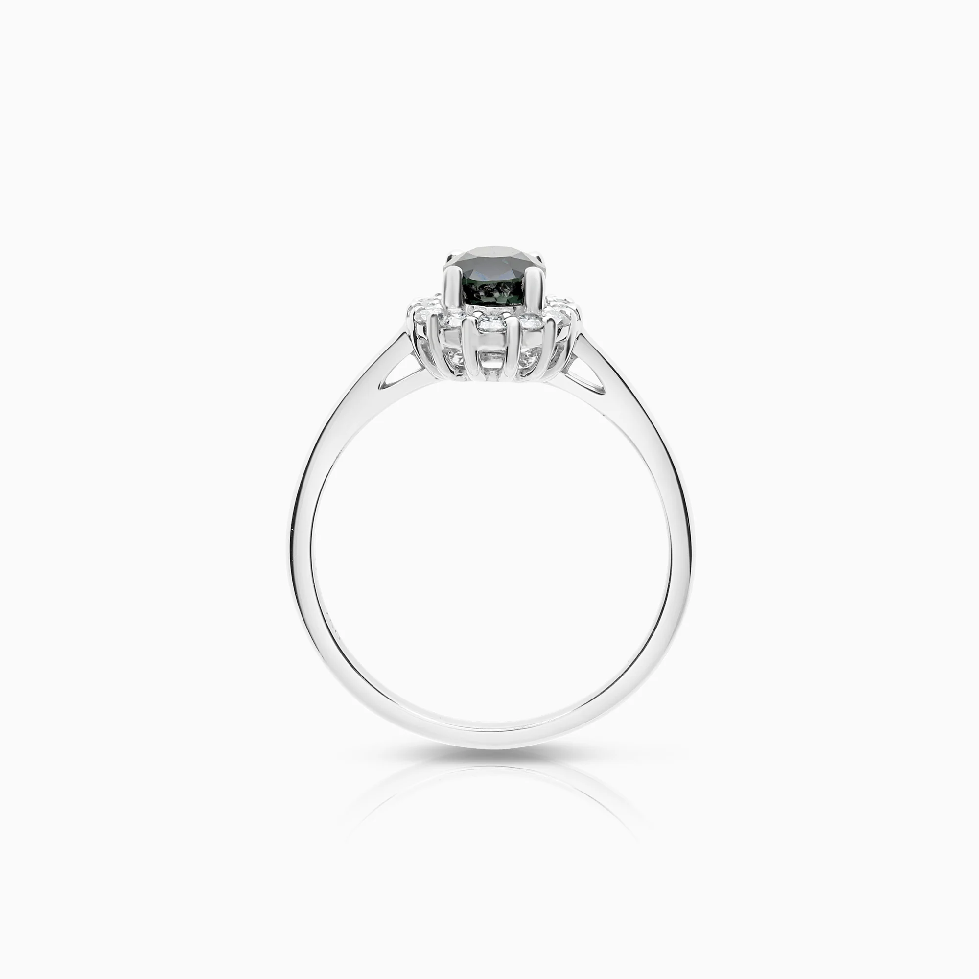 Carmosé ring sapphire and diamonds 0.28ct 18K white gold - Image 2