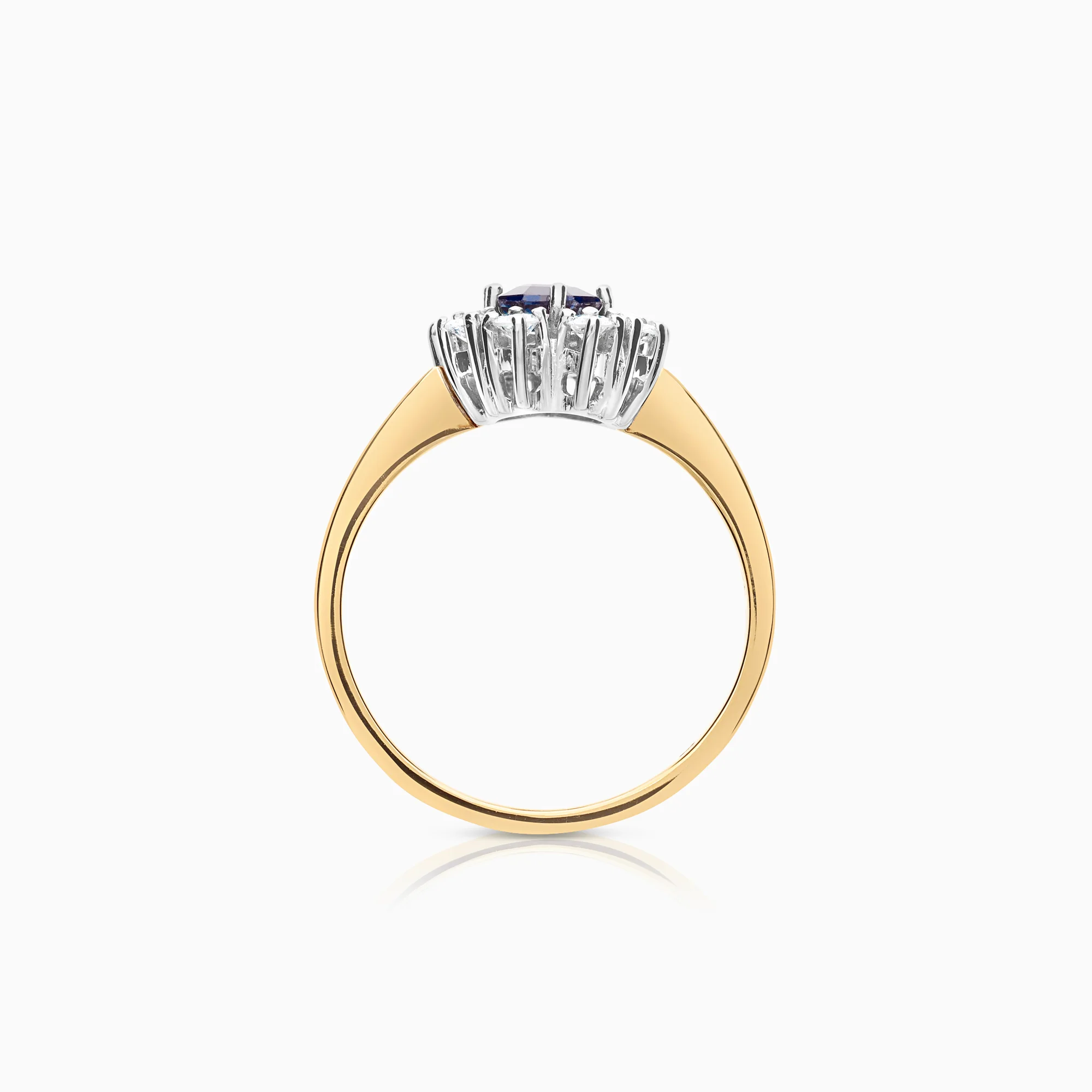 Carmosé ring 0.30ct with sapphire 18K gold/white gold - Image 2