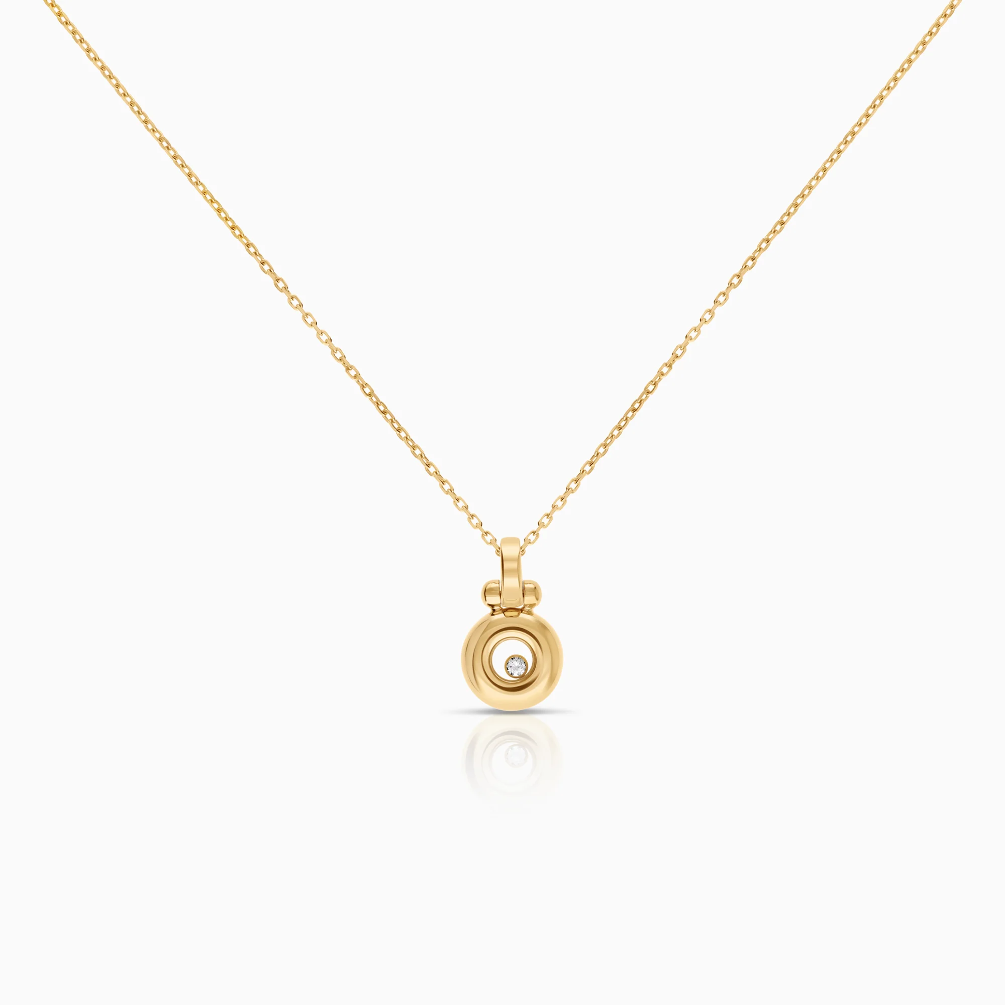 Chopard diamond necklace 0.04ct 18K gold