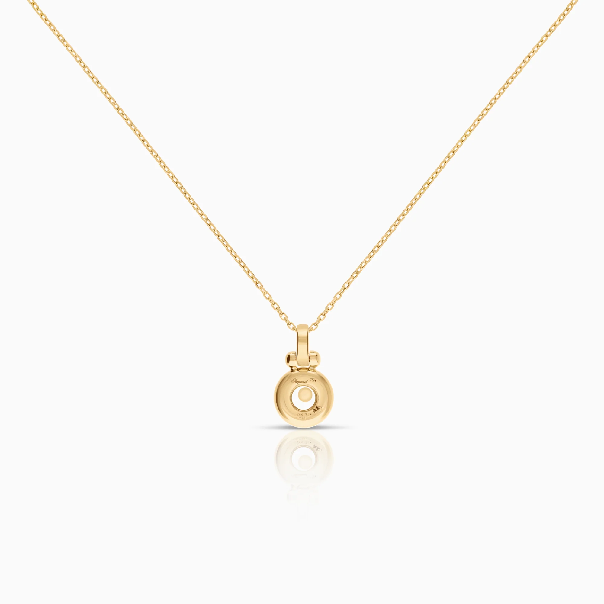 Chopard diamond necklace 0.04ct 18K gold - Image 3