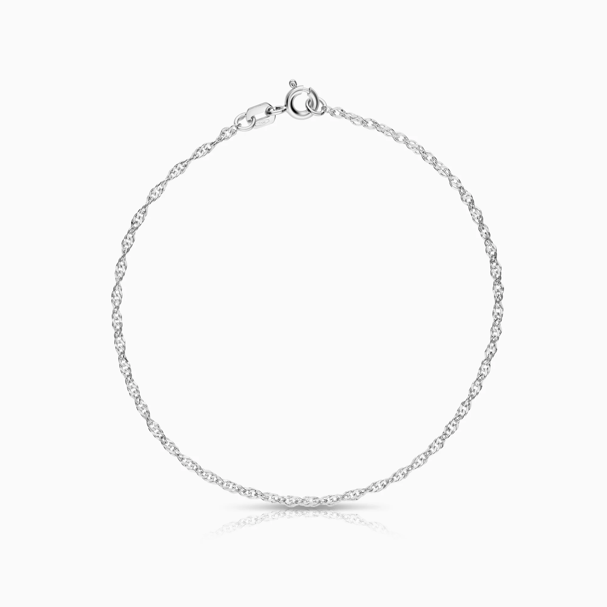 Rope bracelet 1.24g 18K white gold