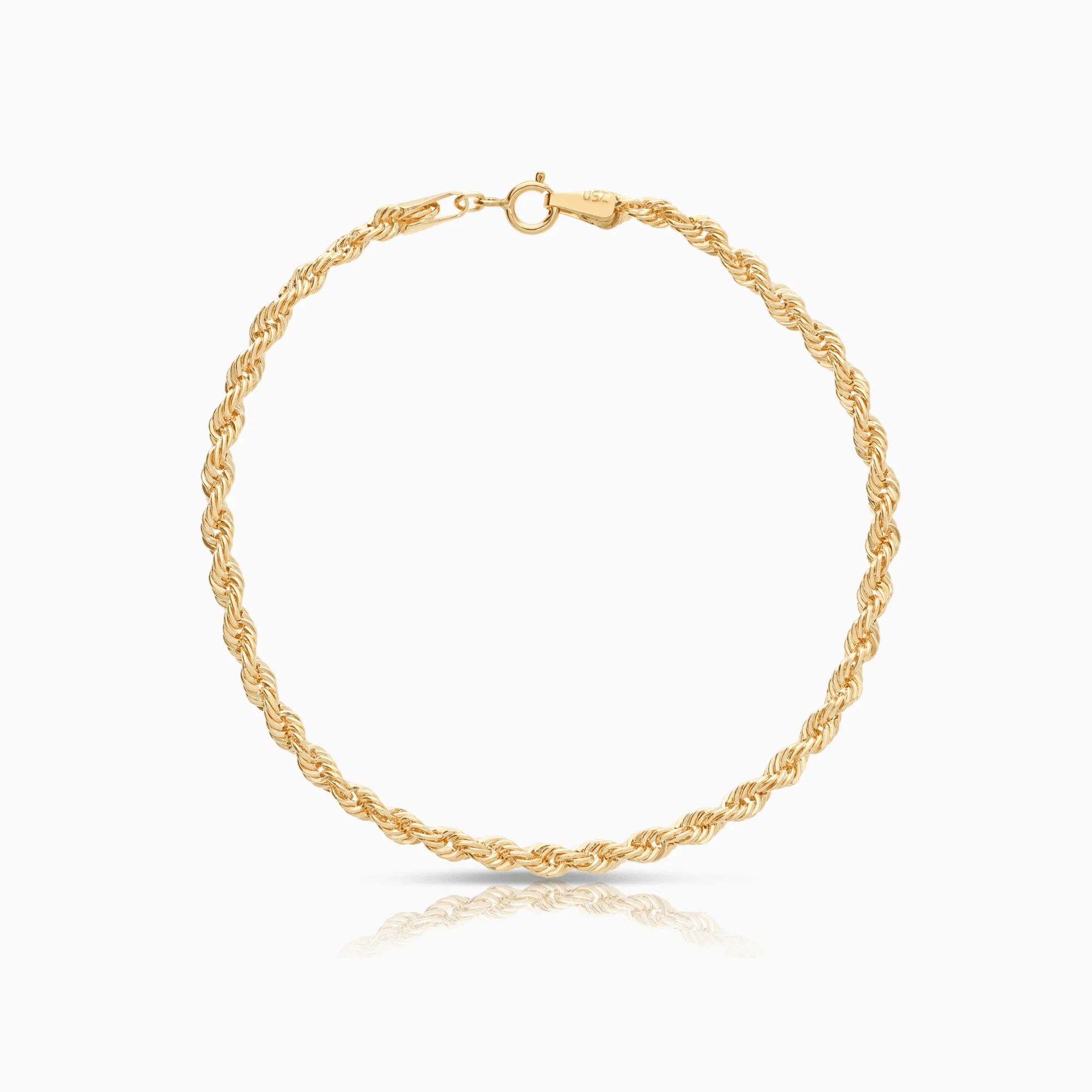 Rope bracelet 2.12g 18K gold