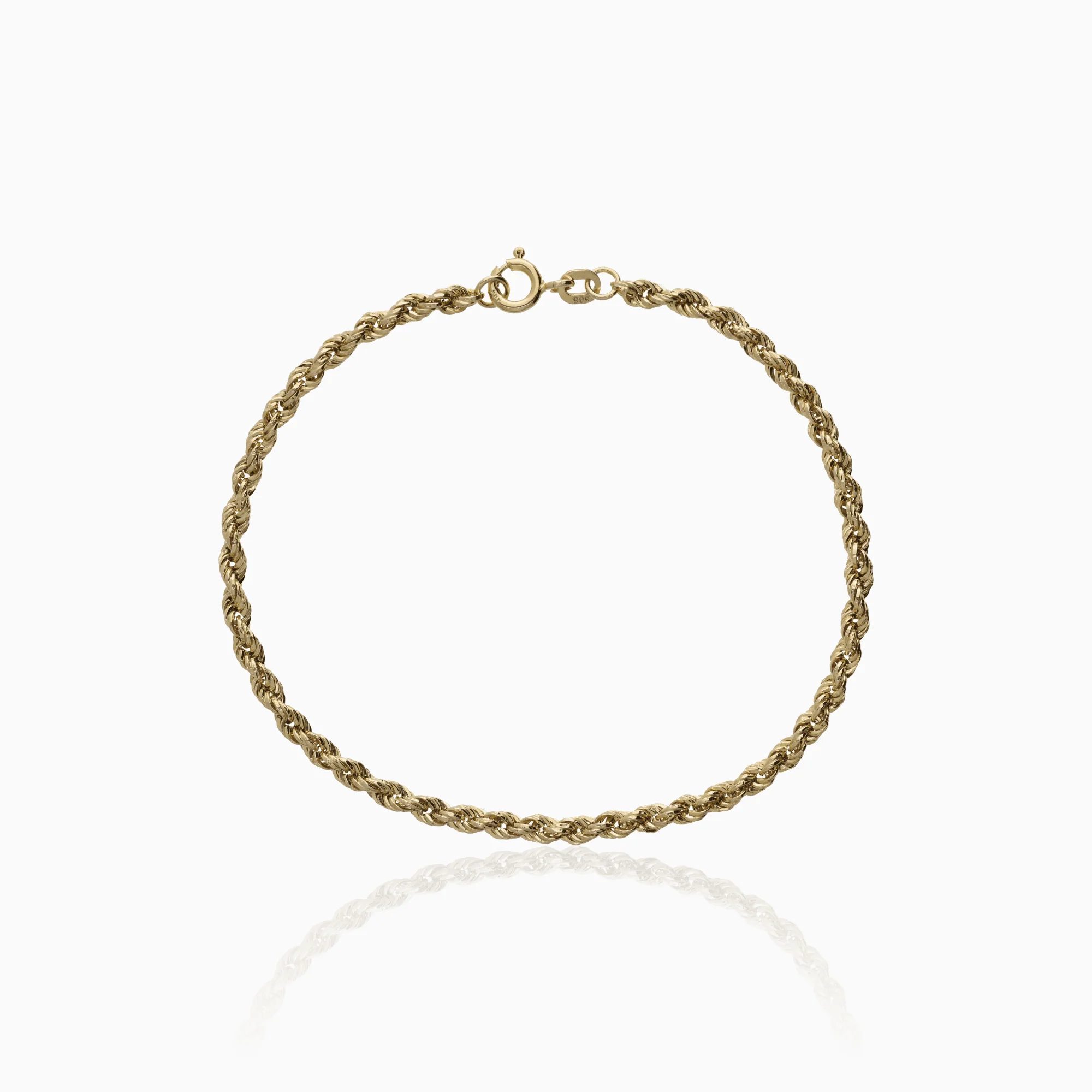 Rope bracelet 2.25g 14K gold