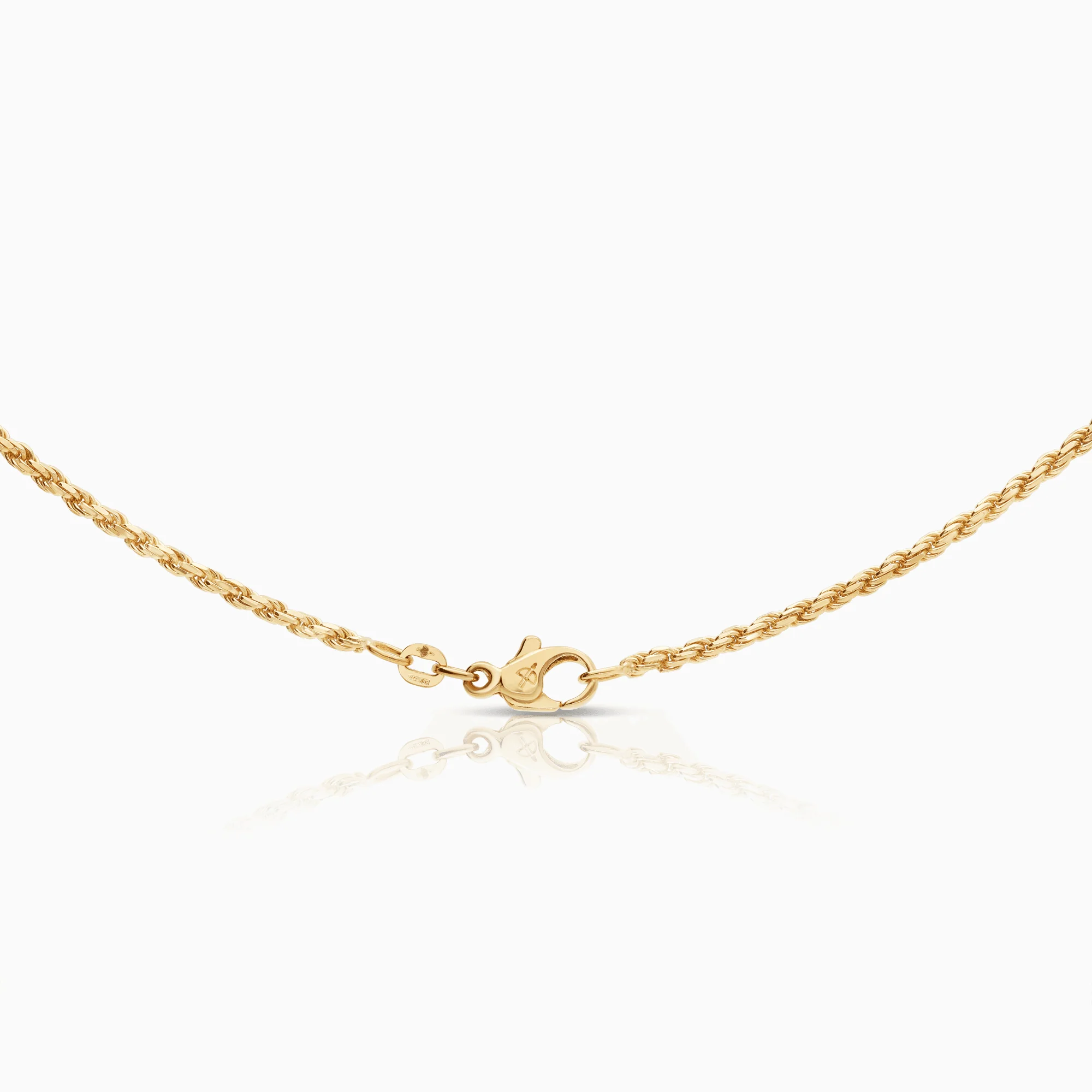 Rope necklace 10.70g 18K gold - Image 2
