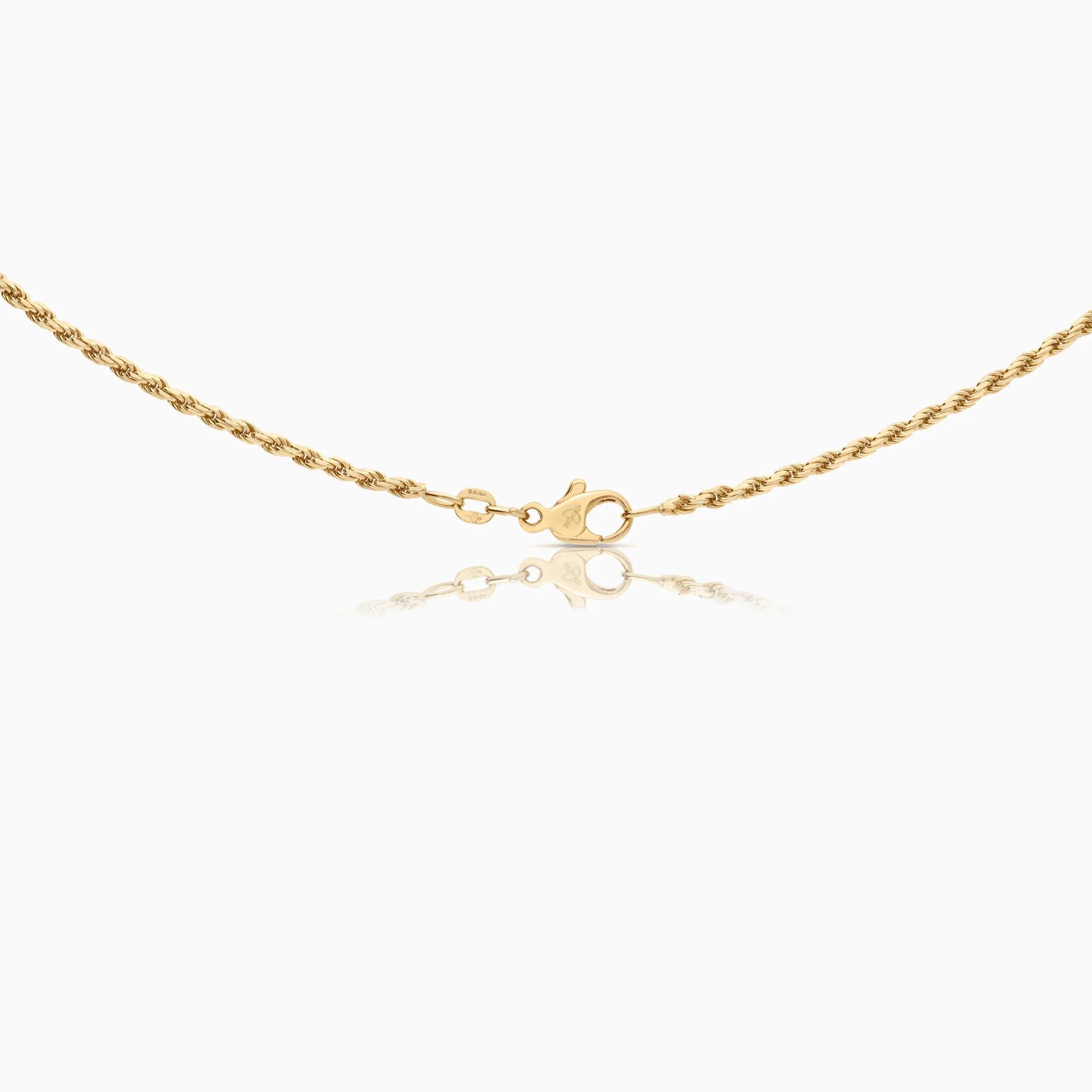 Rope necklace 11.55g 18K gold - Image 2