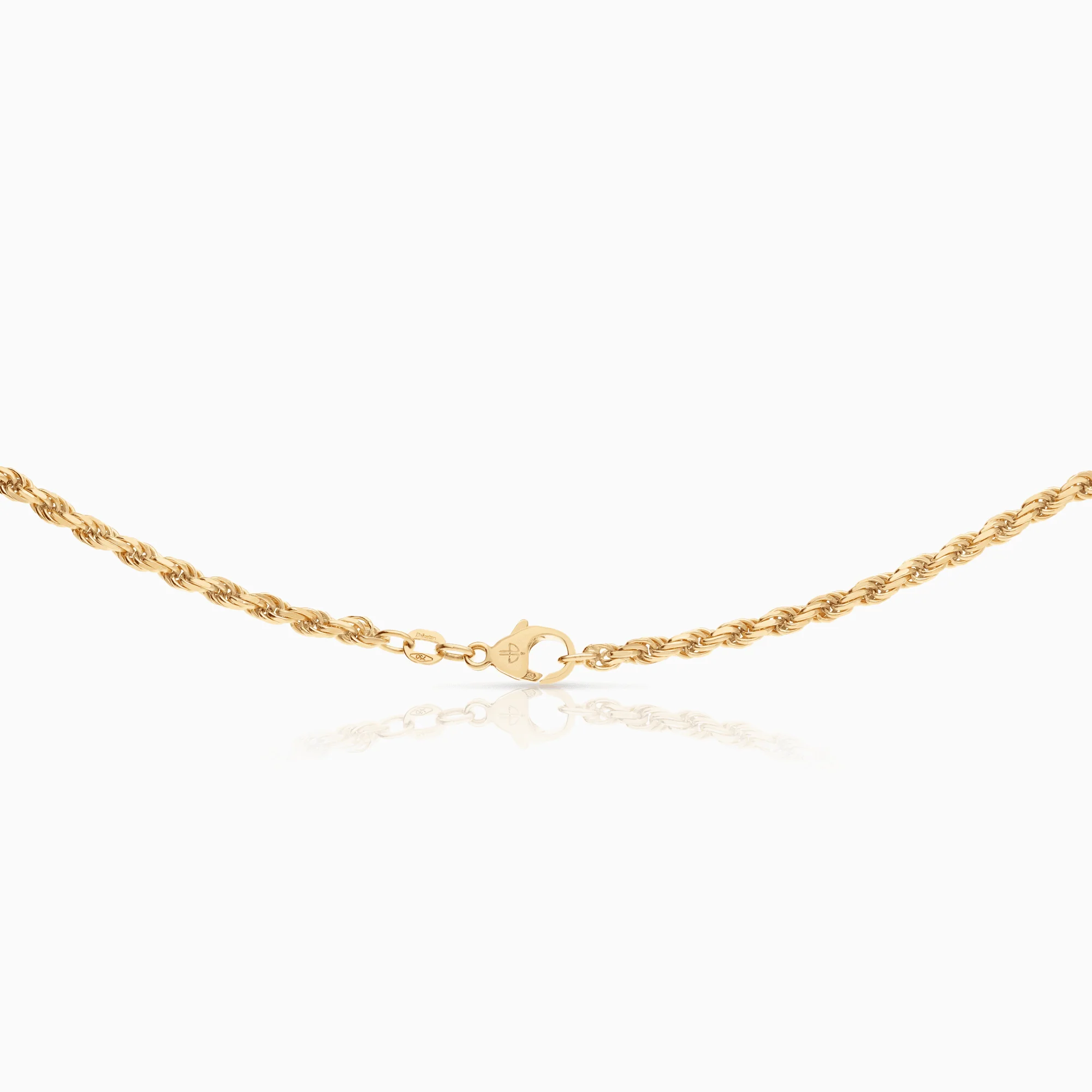 Rope necklace 15.35g 18K gold - Image 2