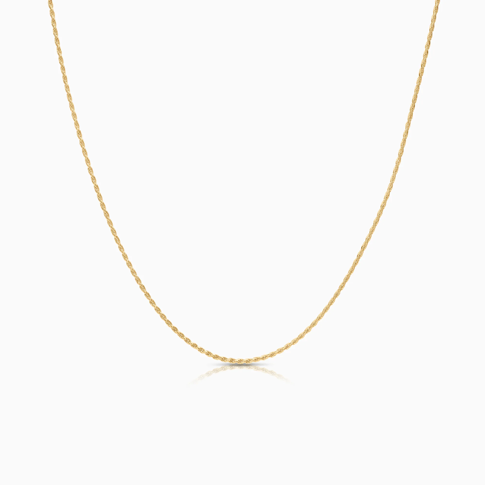 Rope necklace 2.85g 18K gold
