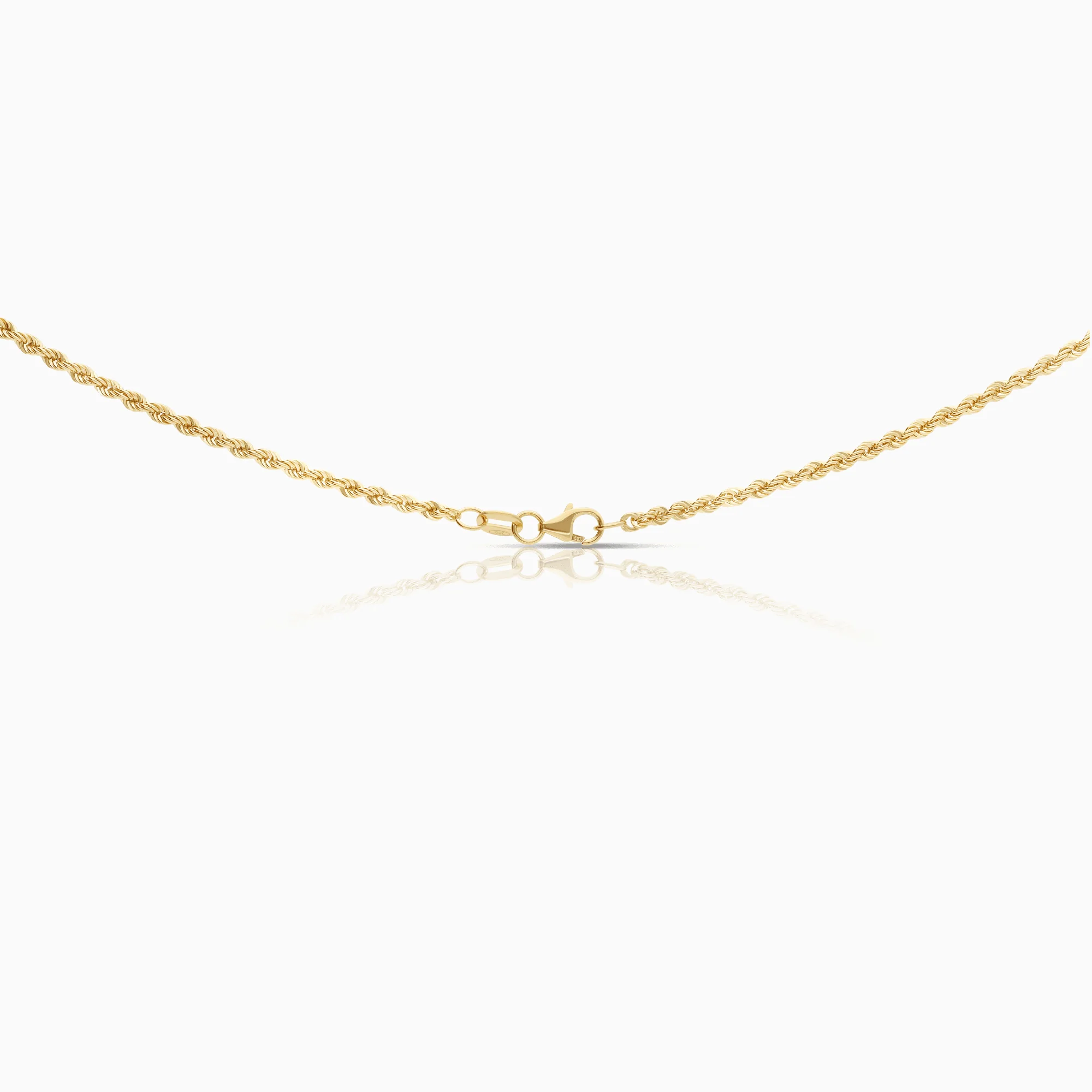 Rope necklace 2.88g 18K gold - Image 2