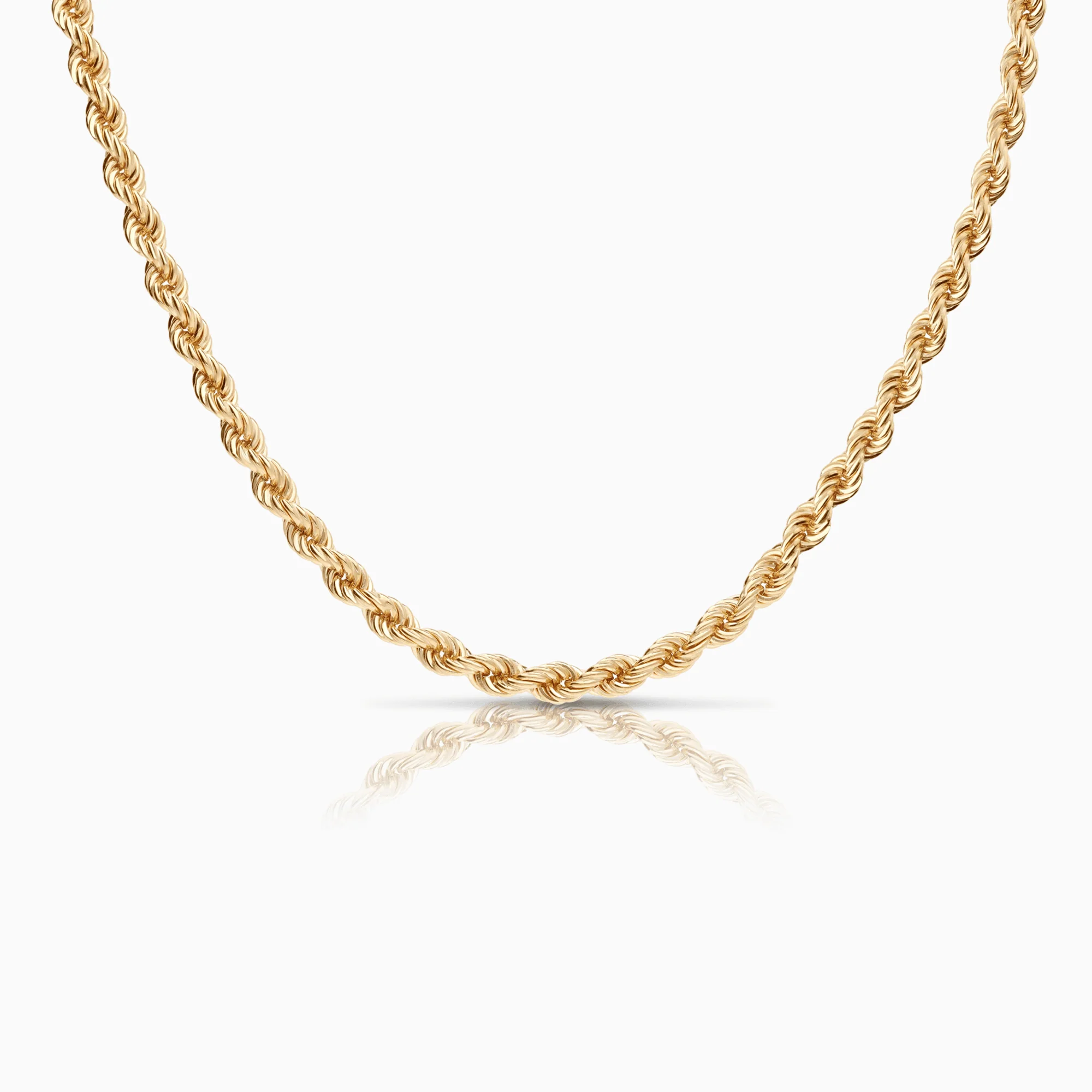 Rope necklace 50.70g 18K gold