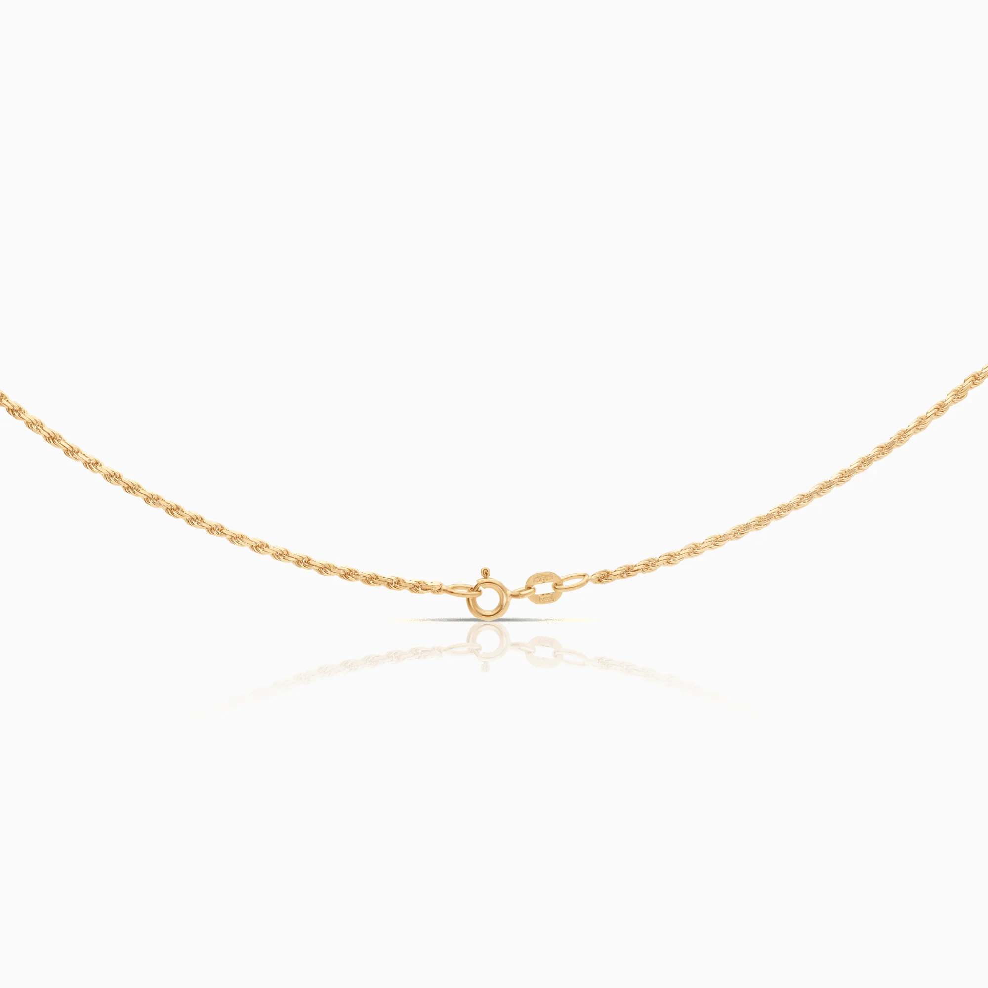 Rope necklace 5.54g 18K gold - Image 2