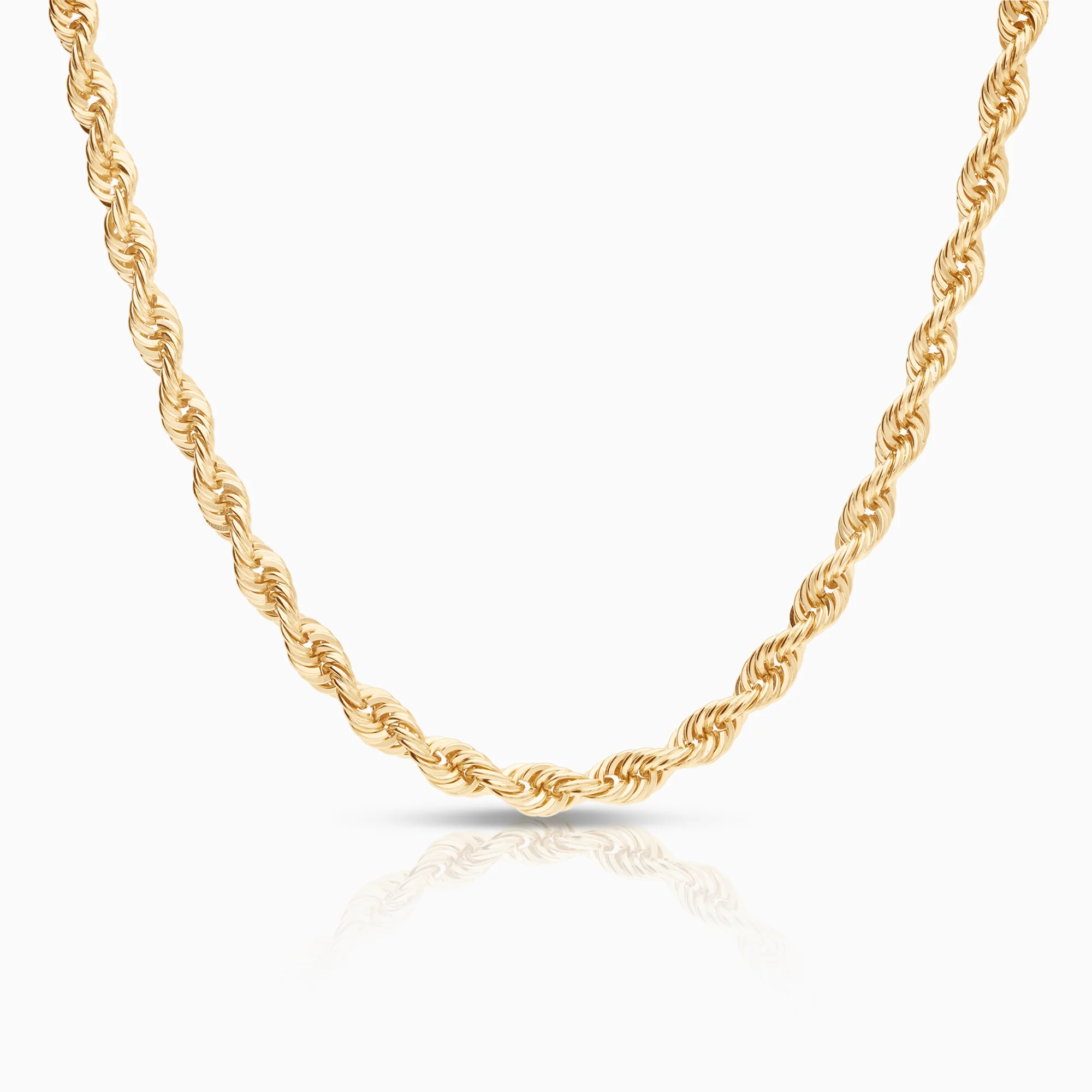 Rope necklace with diamonds 49.70g 18K gold