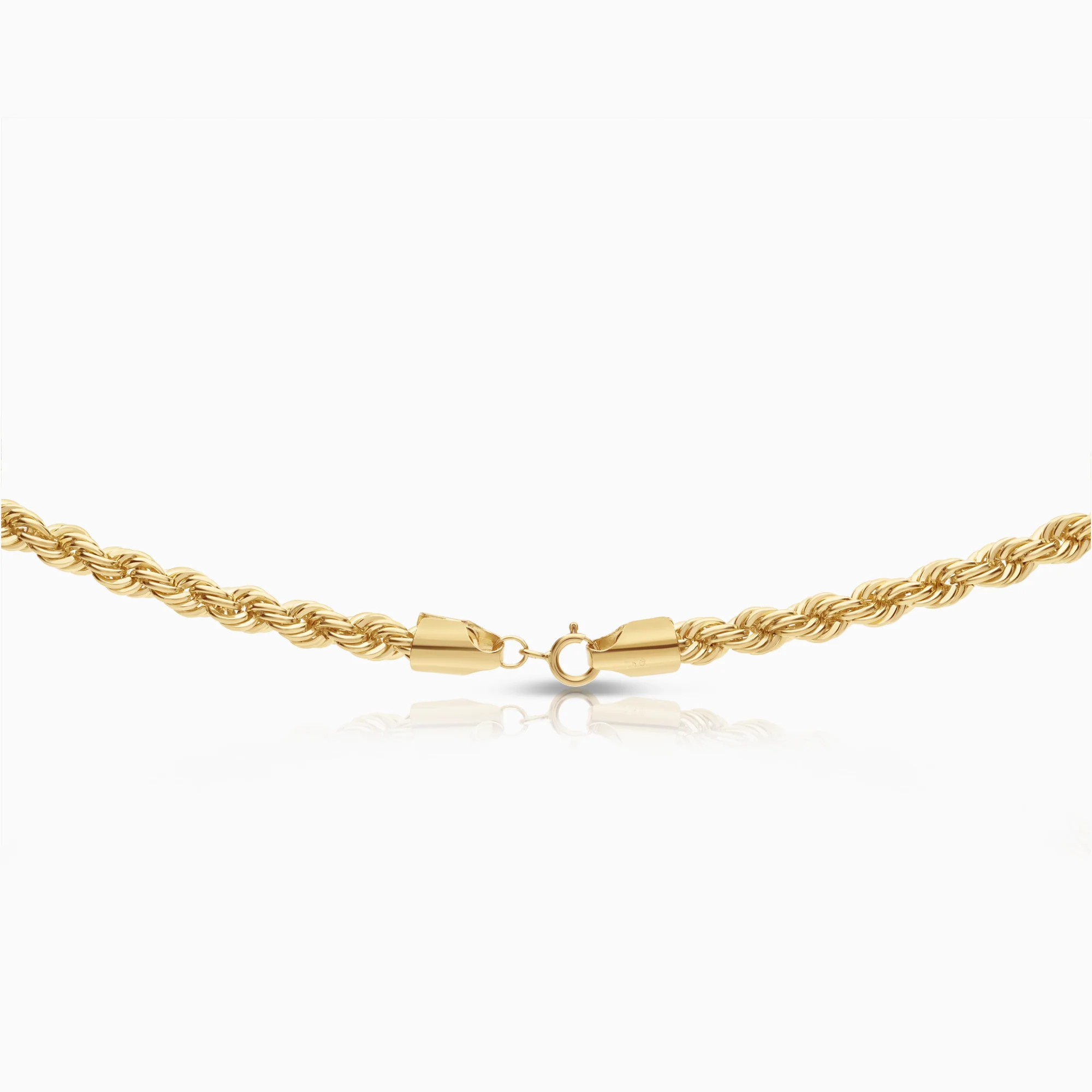 Rope chain necklace 13.82g 18K gold - Image 2