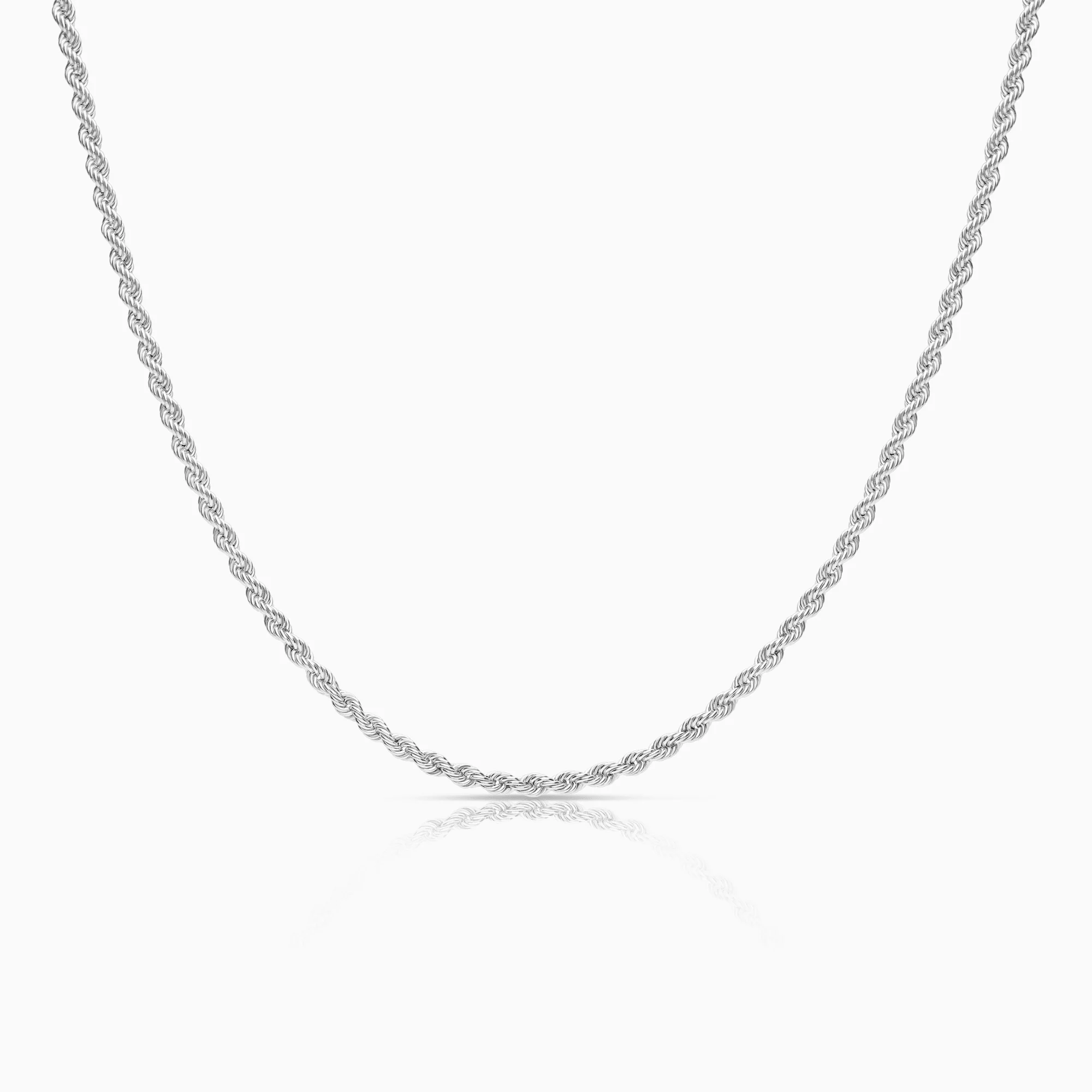 Rope chain 4.15g 18K white gold
