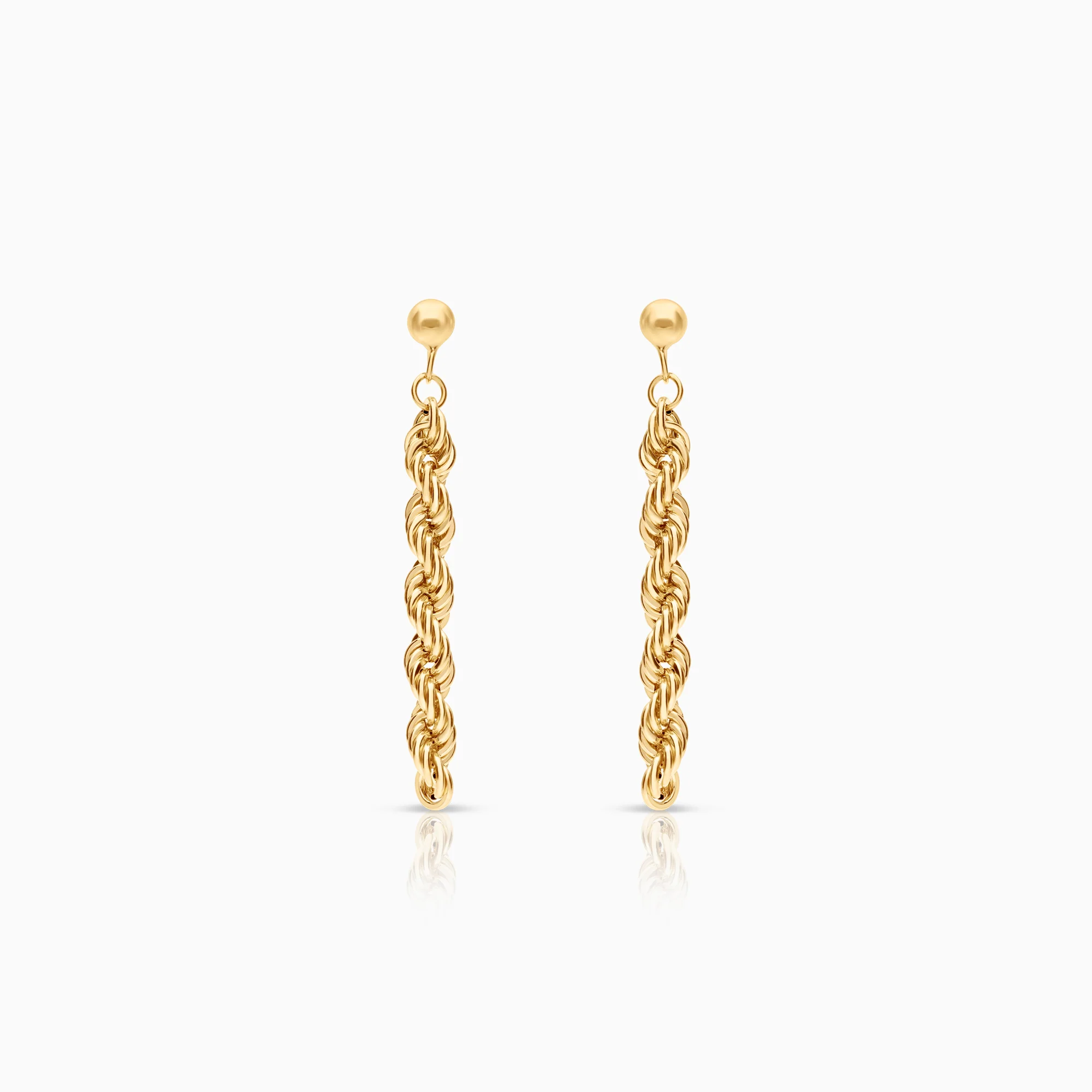 Rope earring 1.44g 18K gold