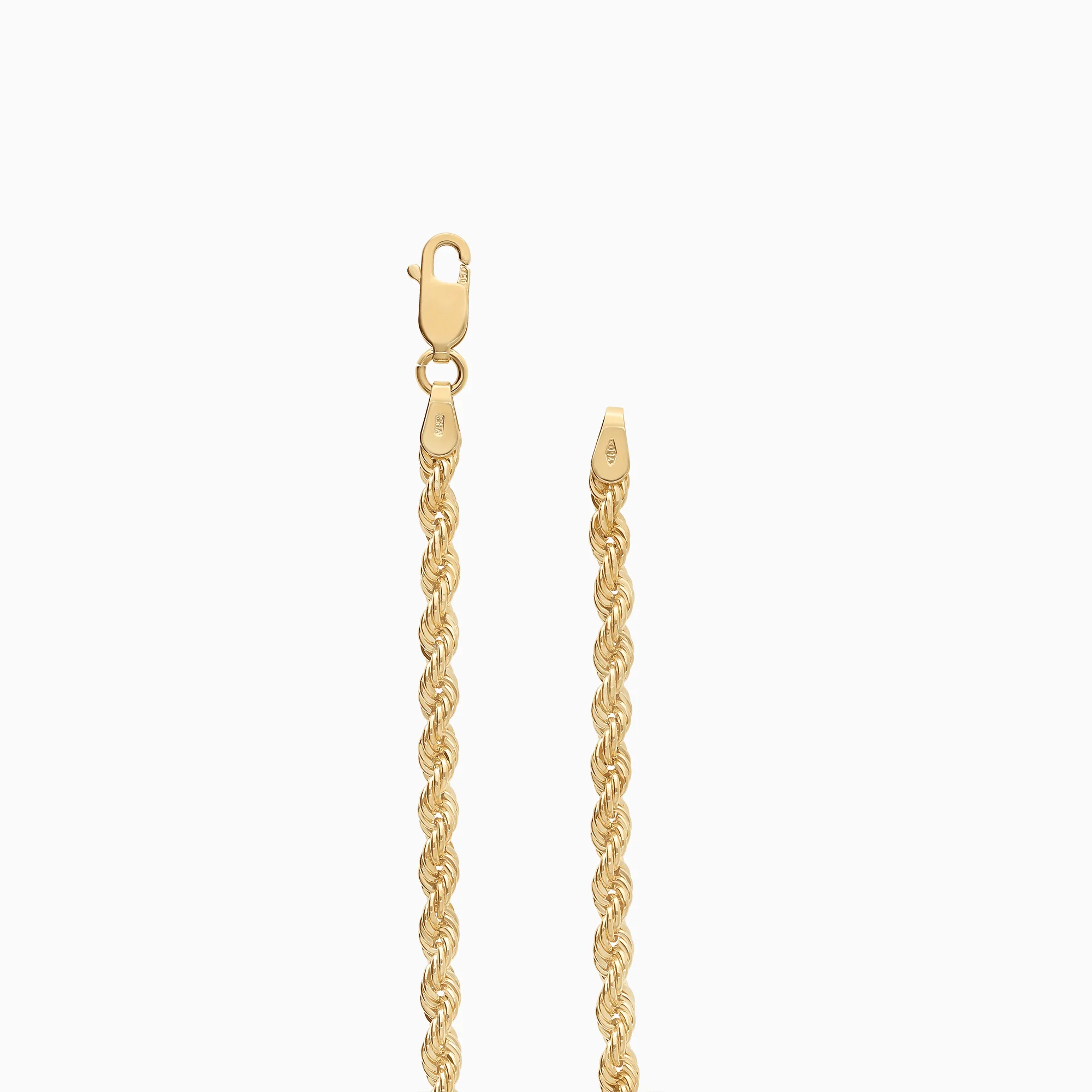 Rope bracelet with heart 6.53g 18K gold - Image 2