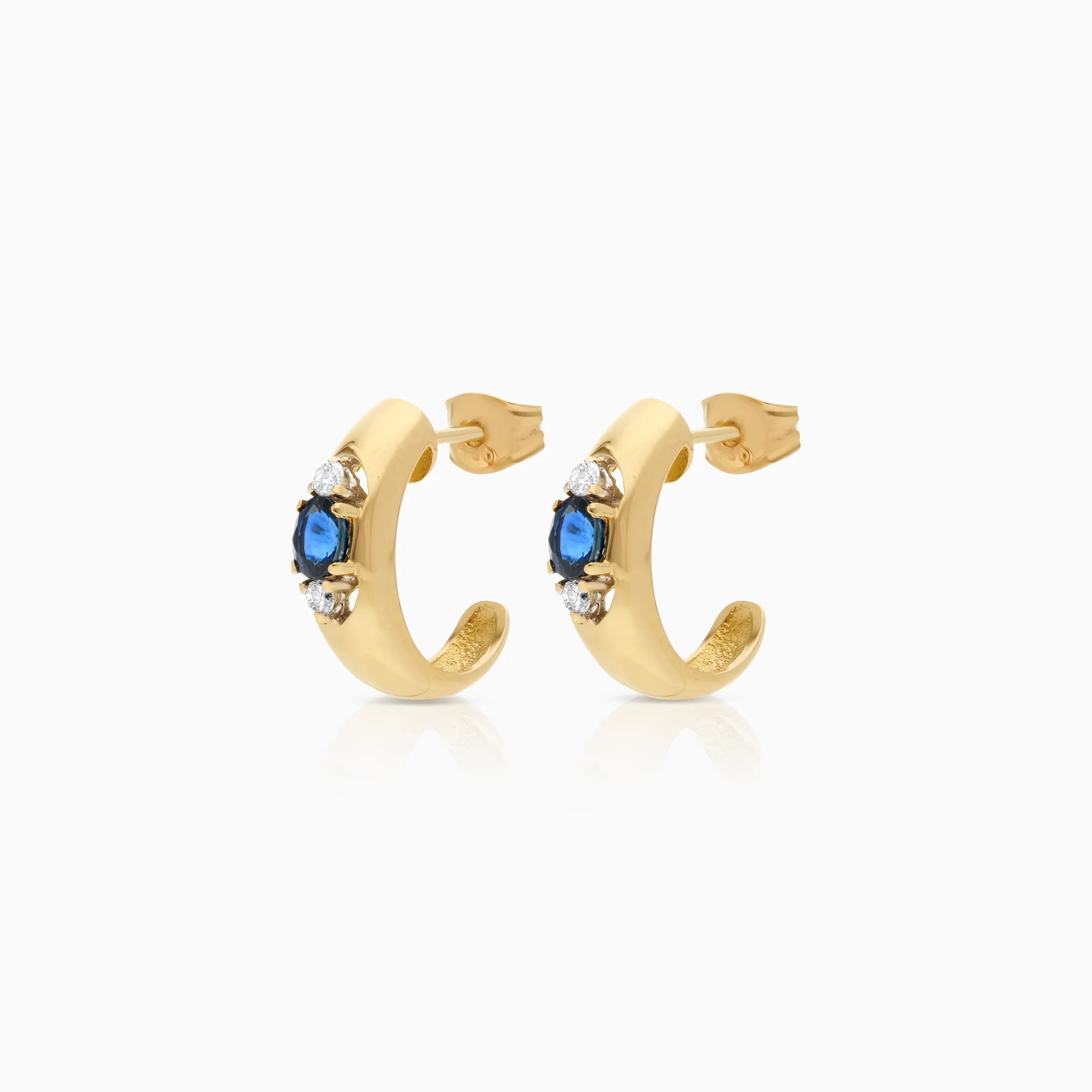 Hoop earring 0.14ct 6.48g 18K gold