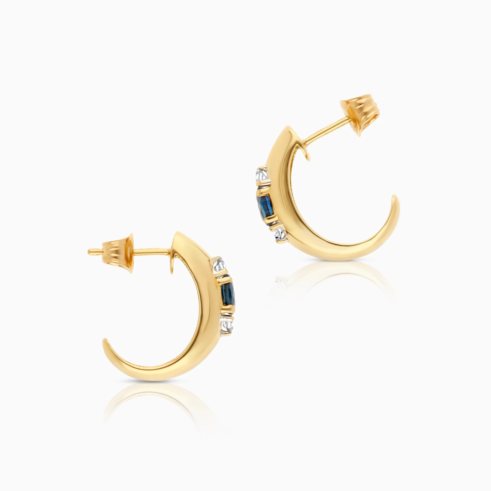 Hoop earring 0.14ct 6.48g 18K gold - Image 2