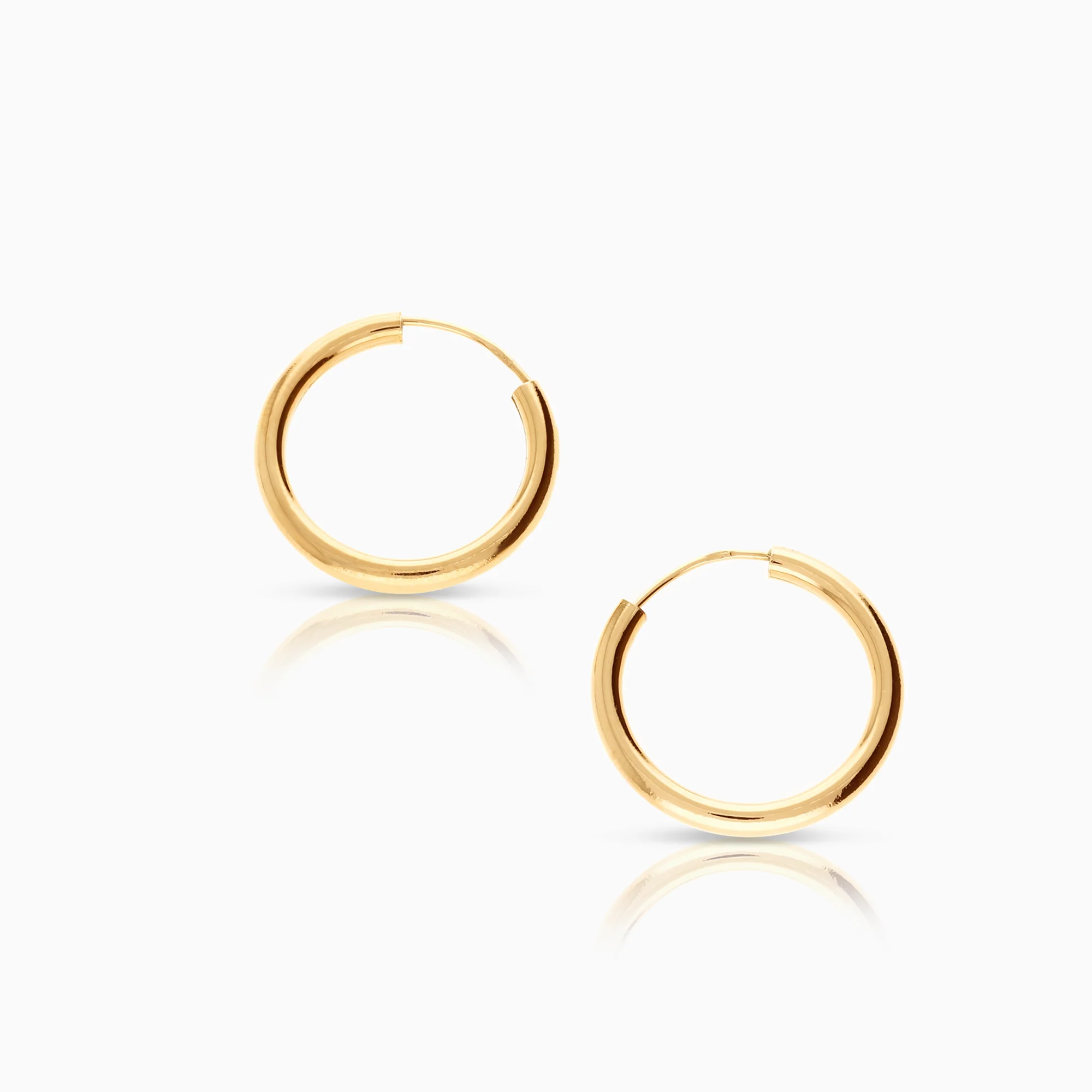 Hoop earrings 1.03g 18K gold - Image 2