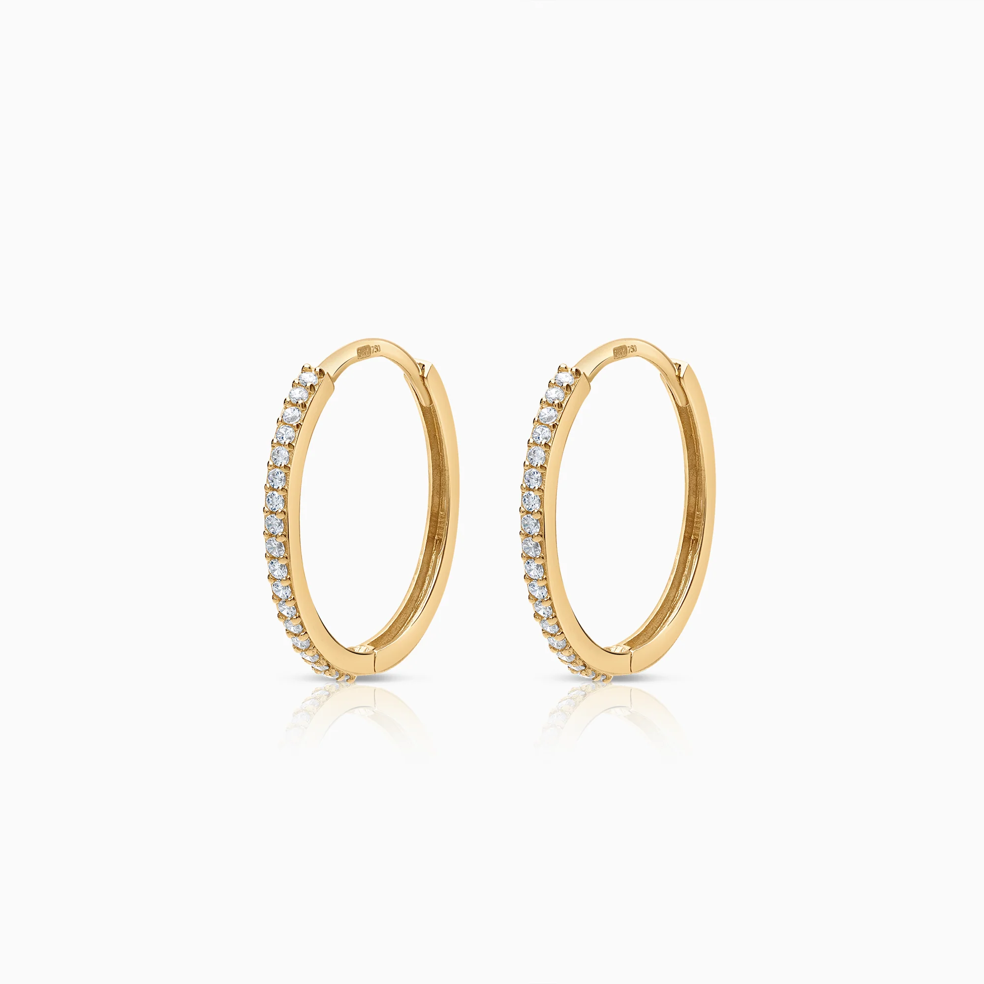 Hoop earrings 1.54g 18K gold