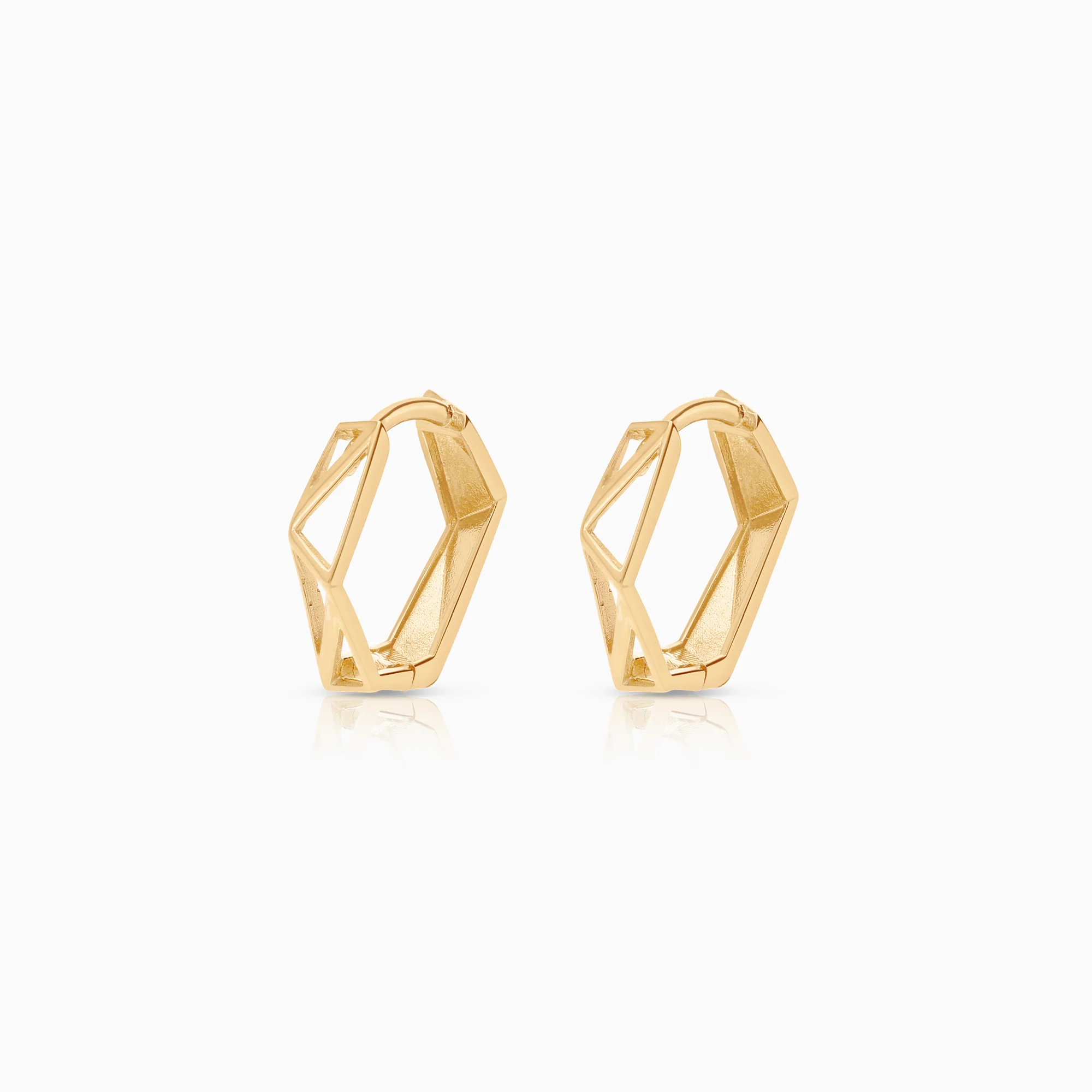 Gold Hoop Earrings 1.82g 18K gold