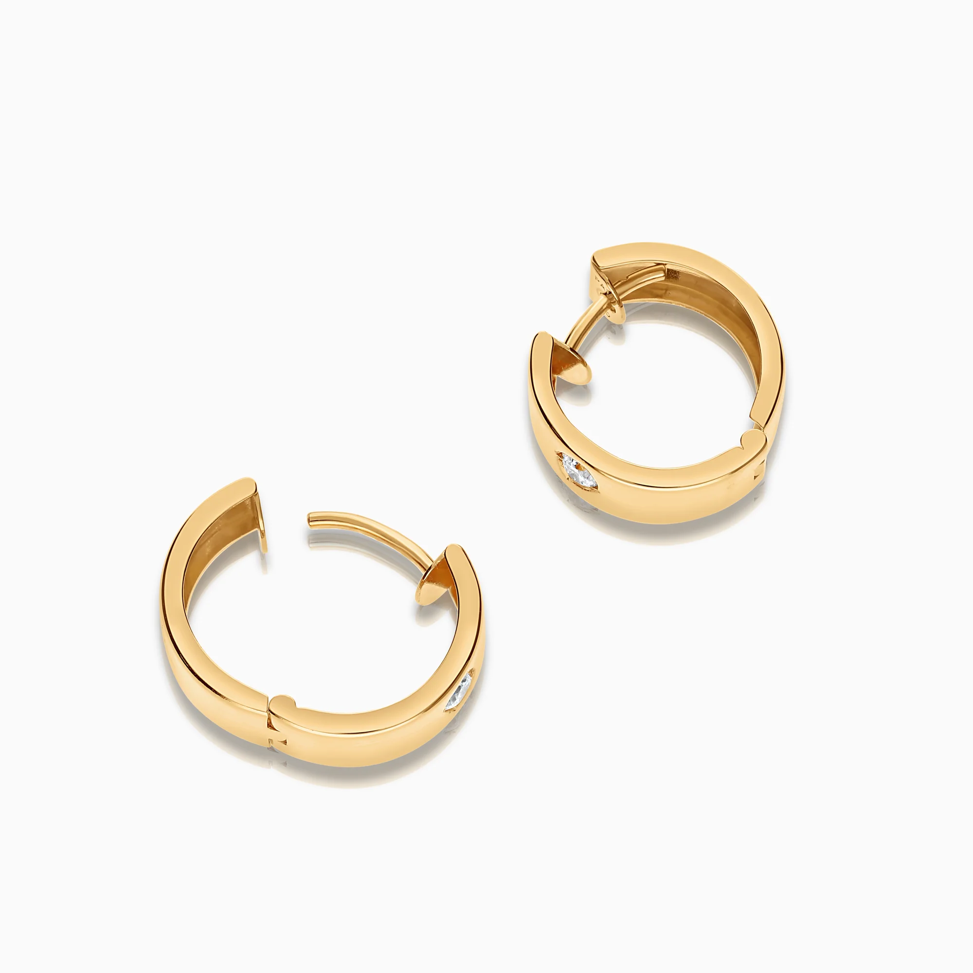 Hoop earrings 2.47g 18K gold - Image 2