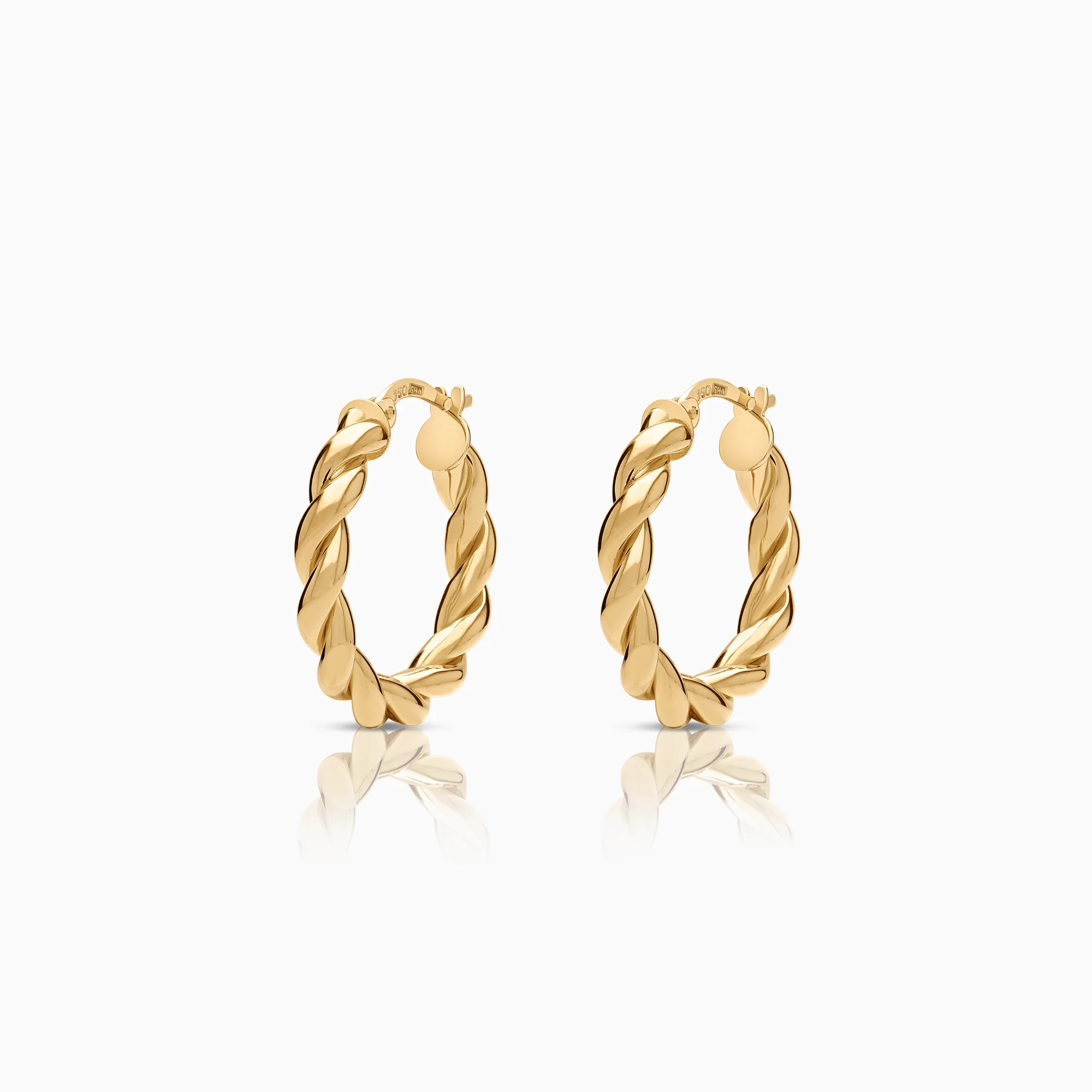 Hoop earrings 2.55g 18K gold