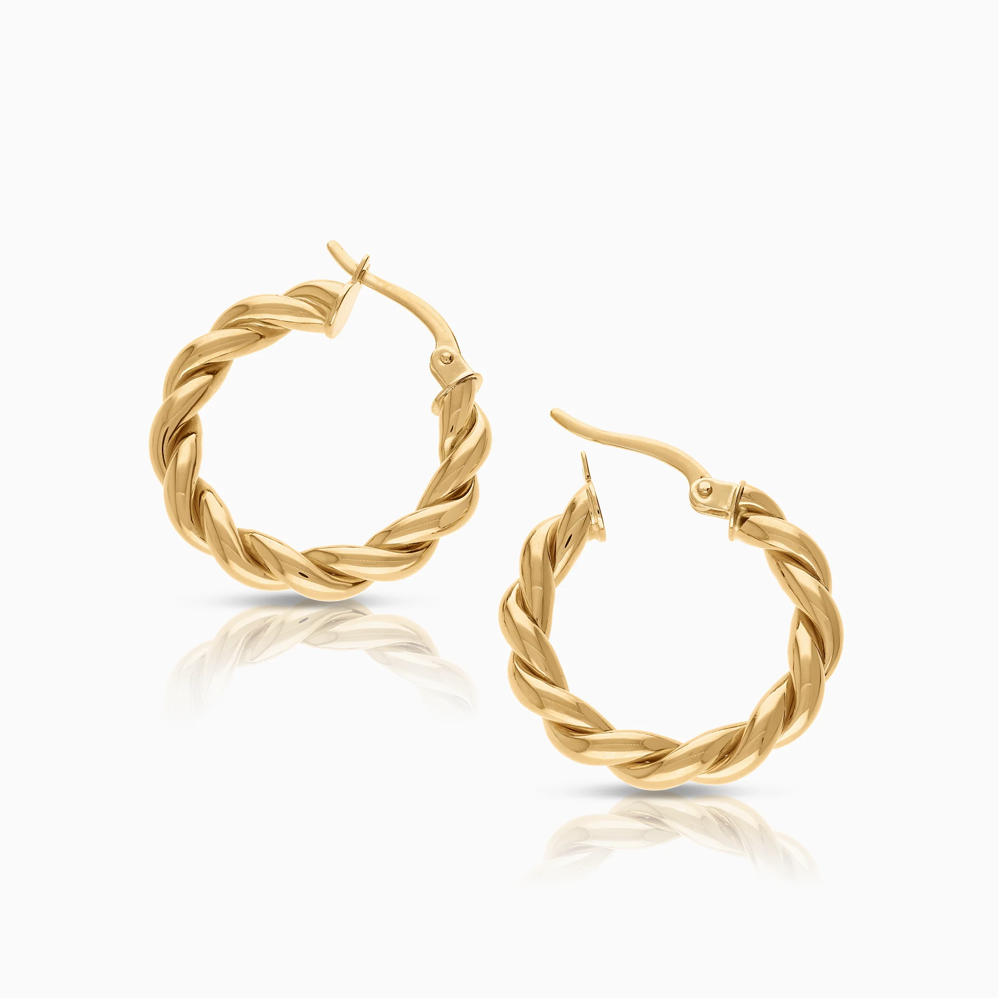 Hoop earrings 2.55g 18K gold - Image 2