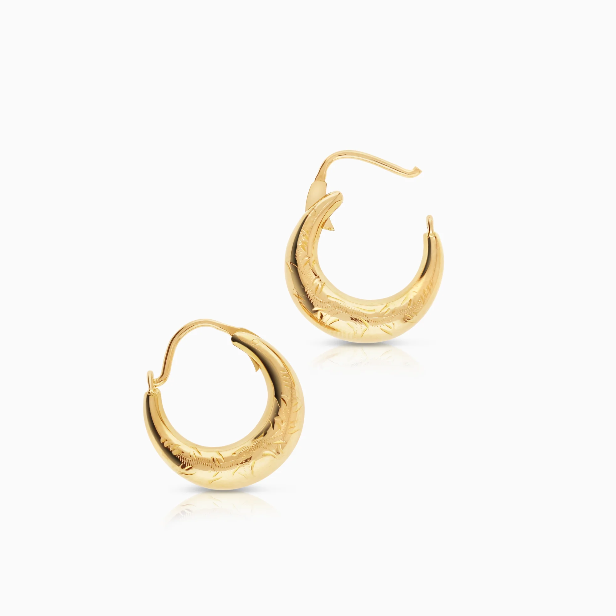 Hoop earrings 1.52g 18K gold - Image 2