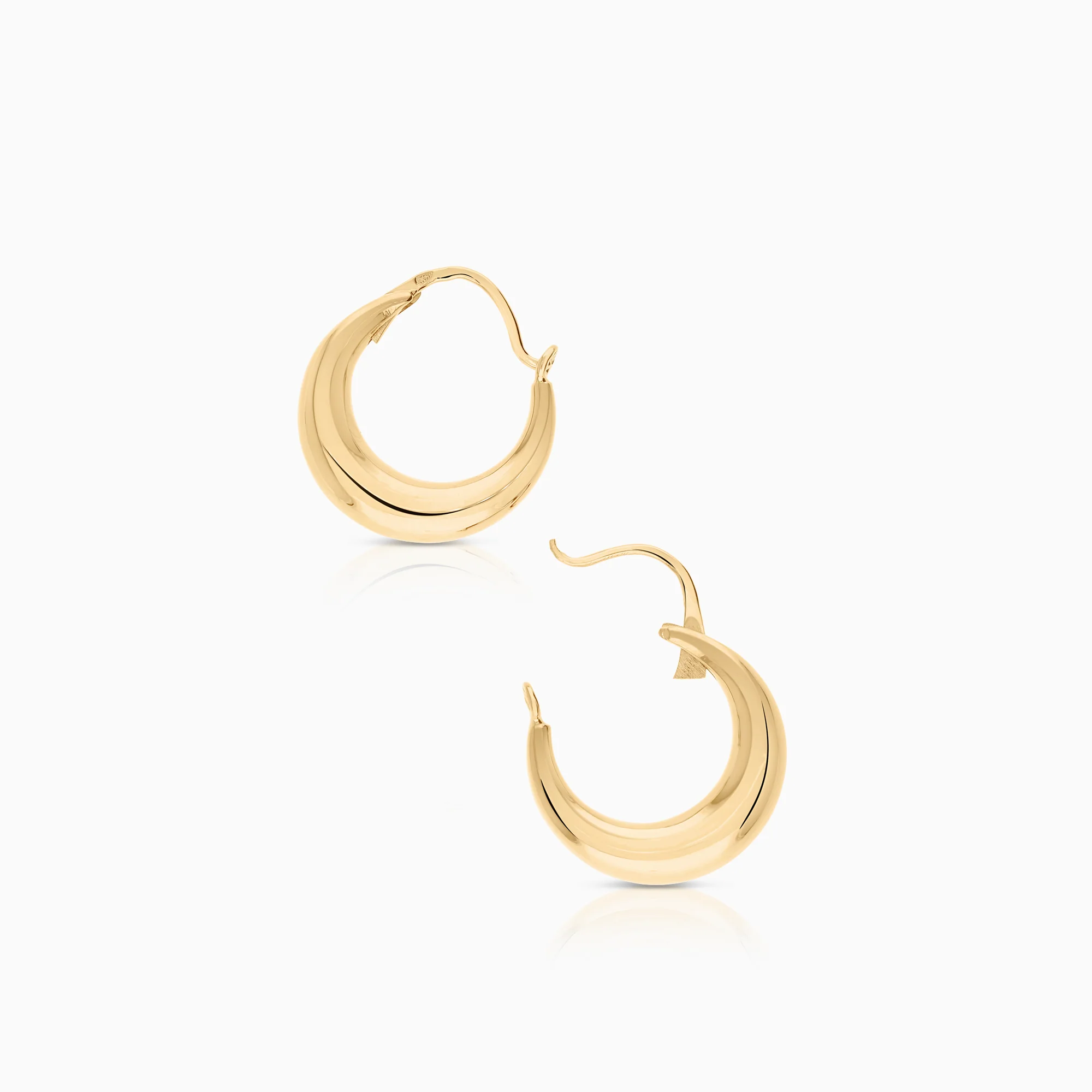 Hoop earrings 2.56g 18K gold - Image 2
