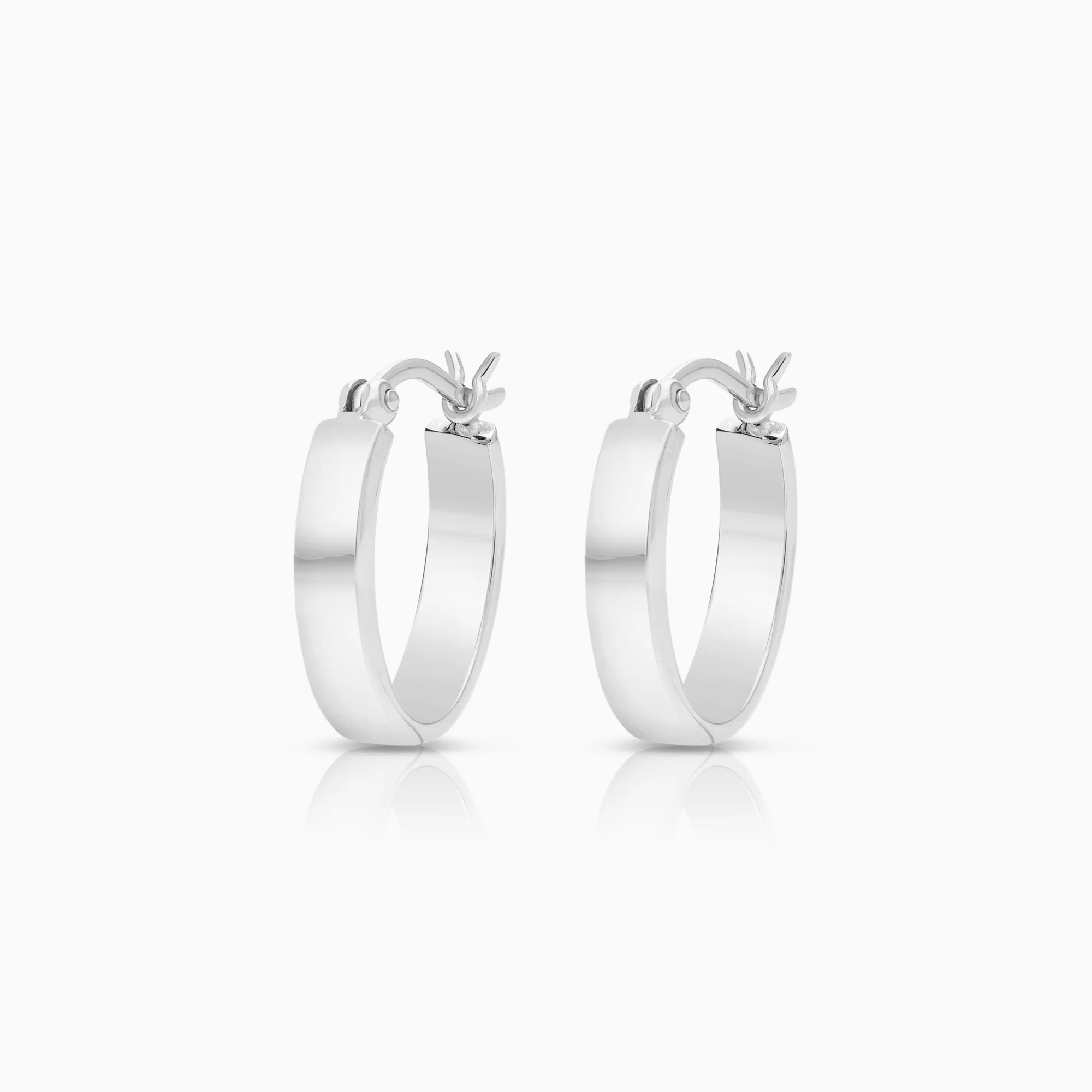 Hoop earrings 1.72g 18K white gold