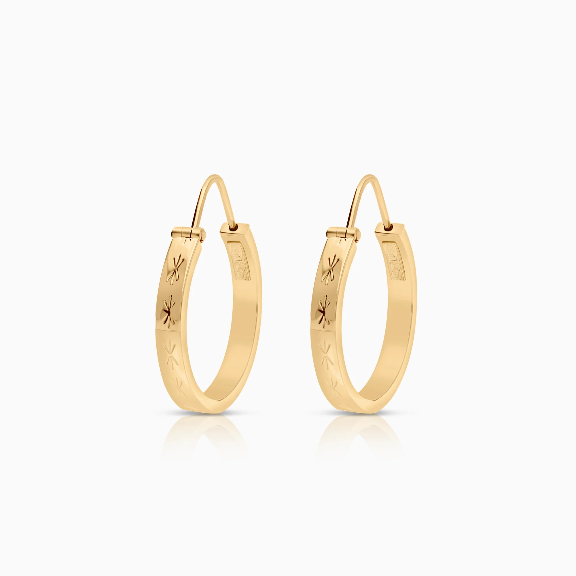 Hoop earrings 1.84g 18K gold