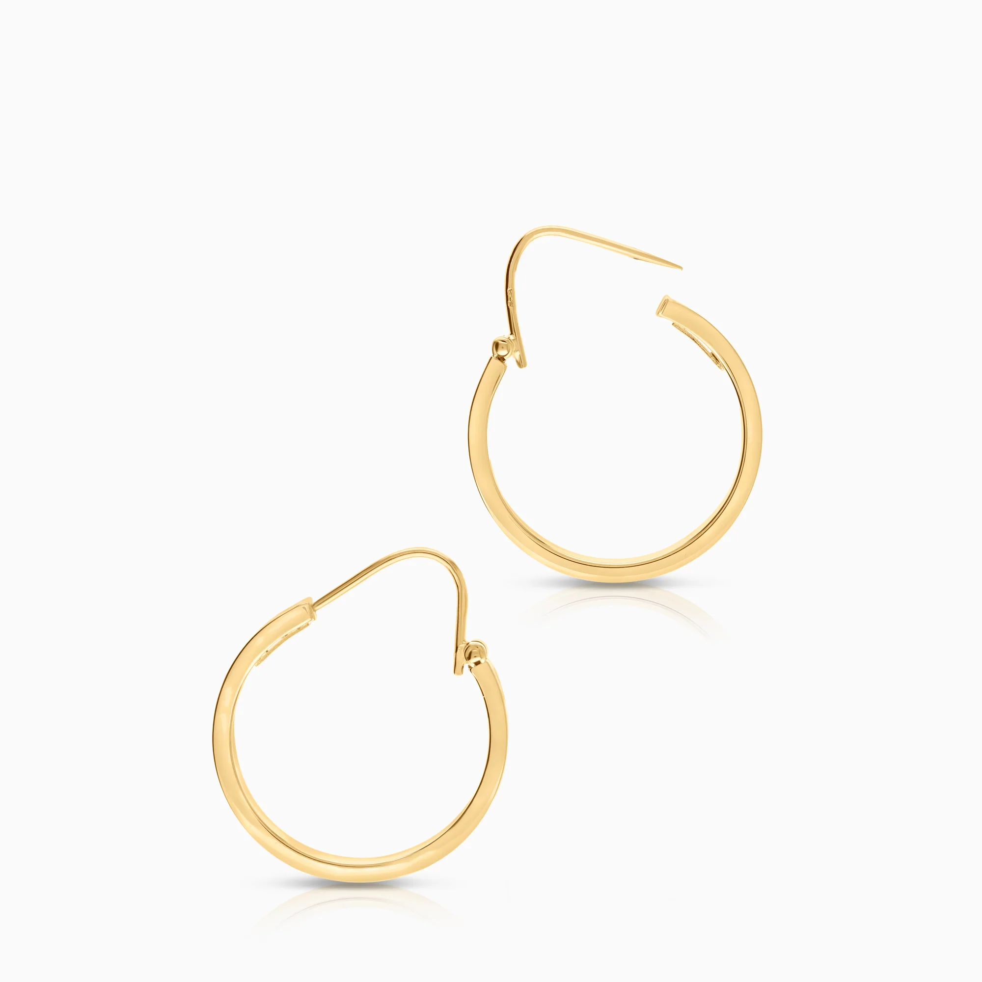 Hoop earrings 1.84g 18K gold - Image 2