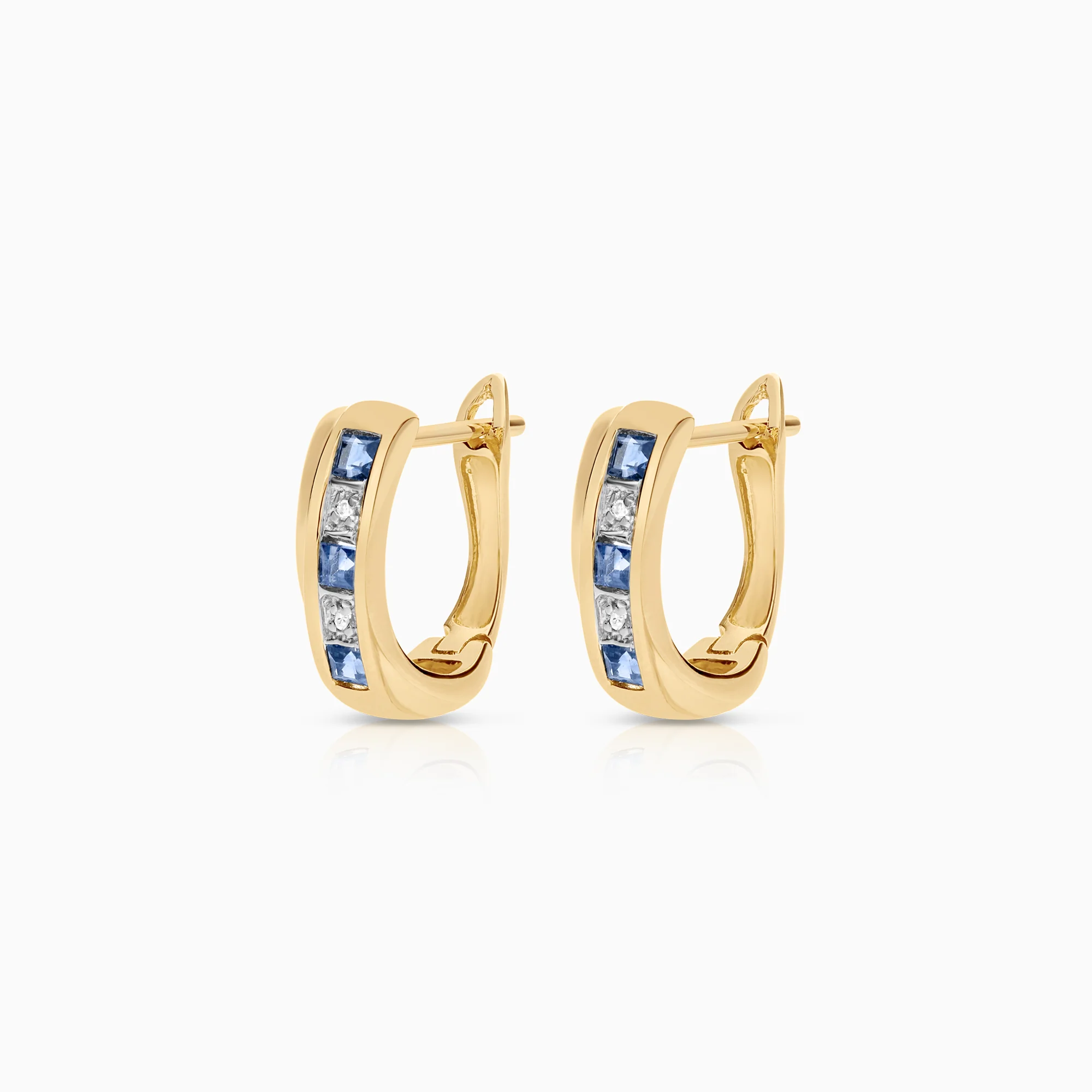 Hoop Earrings 0.02ct 18K Gold