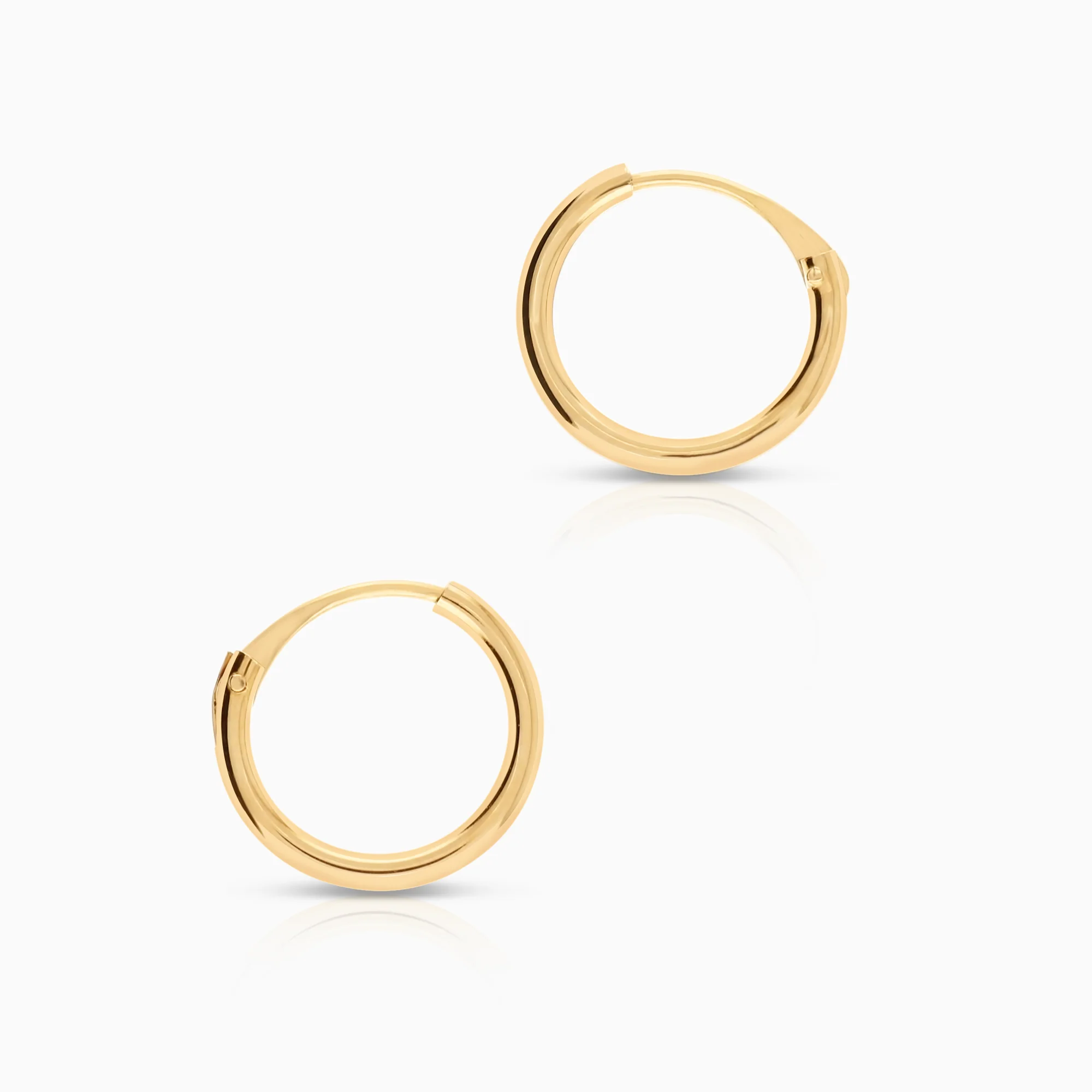 Hoop earrings 0.23g 18K gold - Image 2