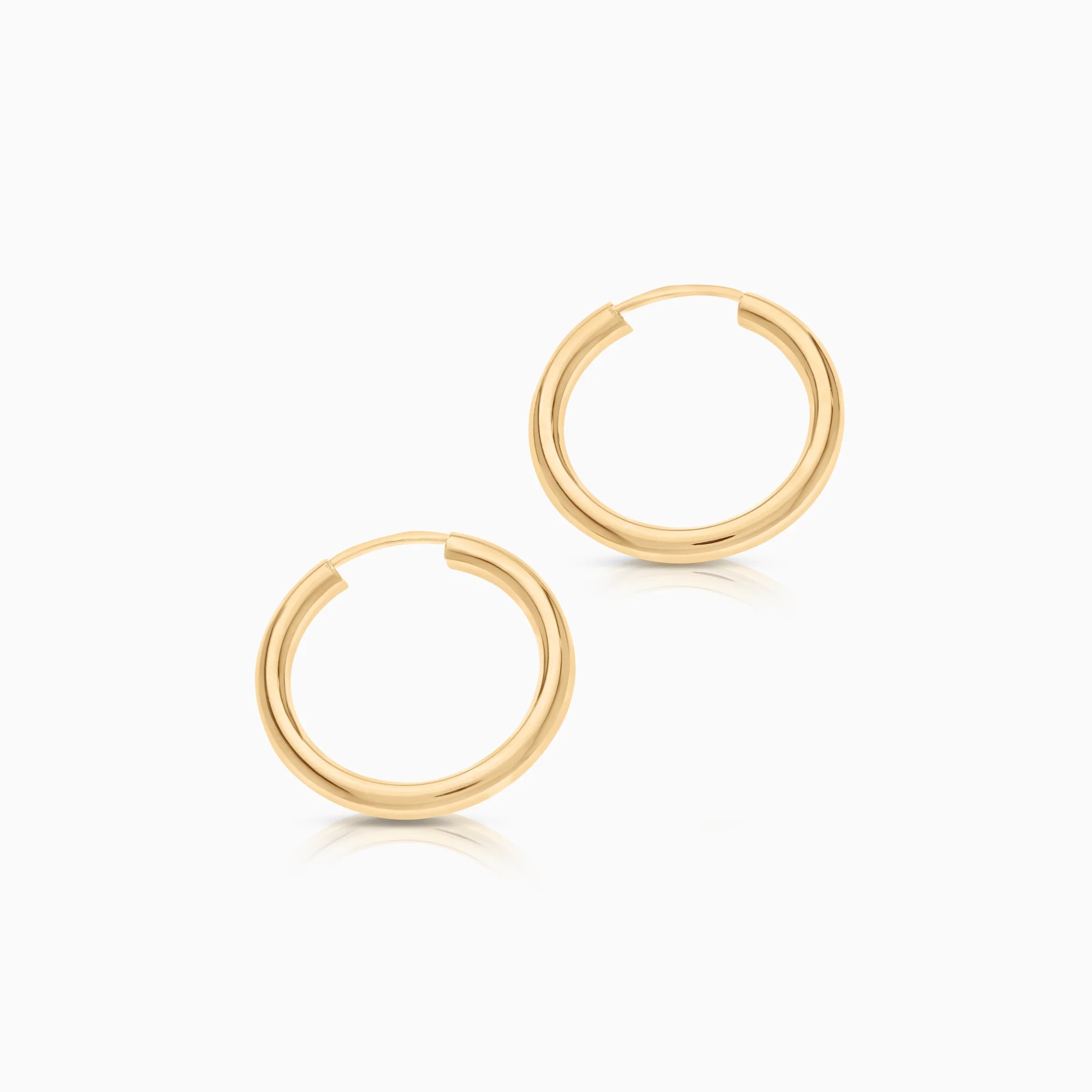 Hoop earrings 1.11g 18K gold - Image 2