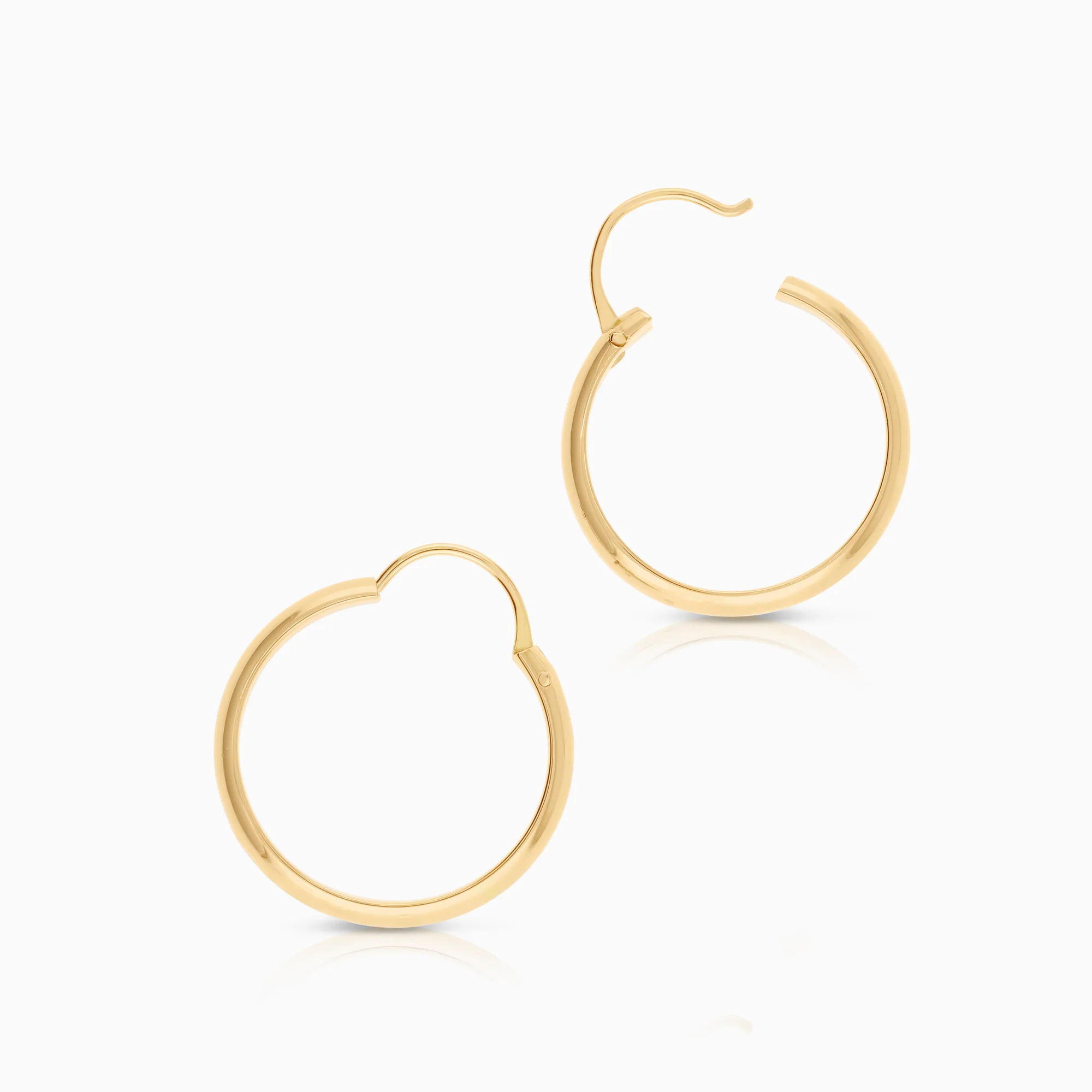 Hoop earrings 1.19g 18K gold - Image 2