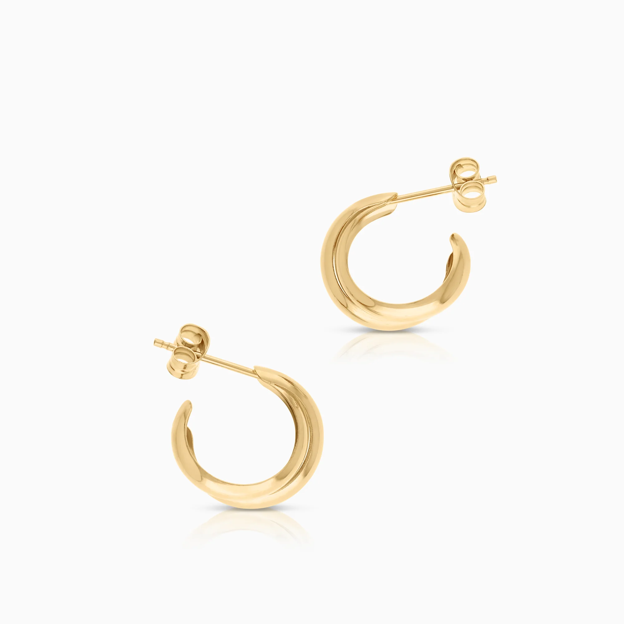 Hoop earrings 1.32g 18K gold - Image 2
