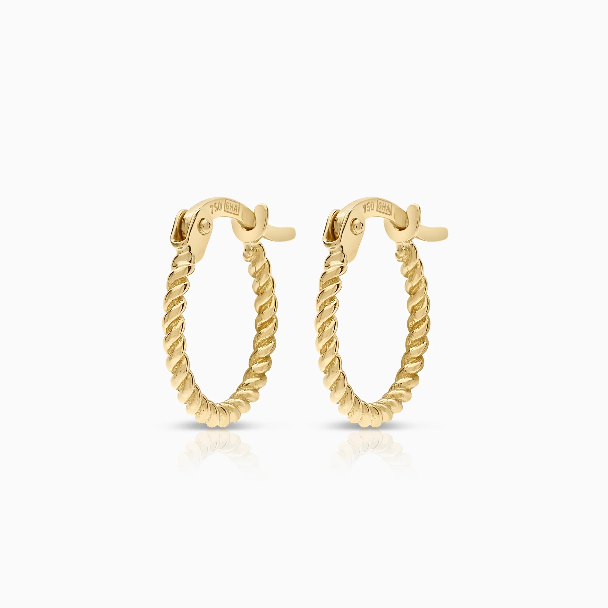 Hoop earrings 1.55g 18K gold